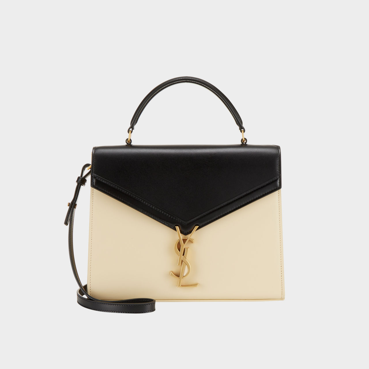 Cassandra monogram clasp bag in in box saint laurent leather sale