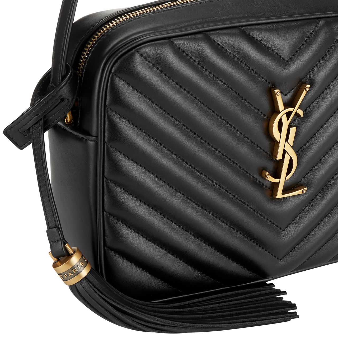 SAINT LAURENT Lou Quilted Leather Camera Bag