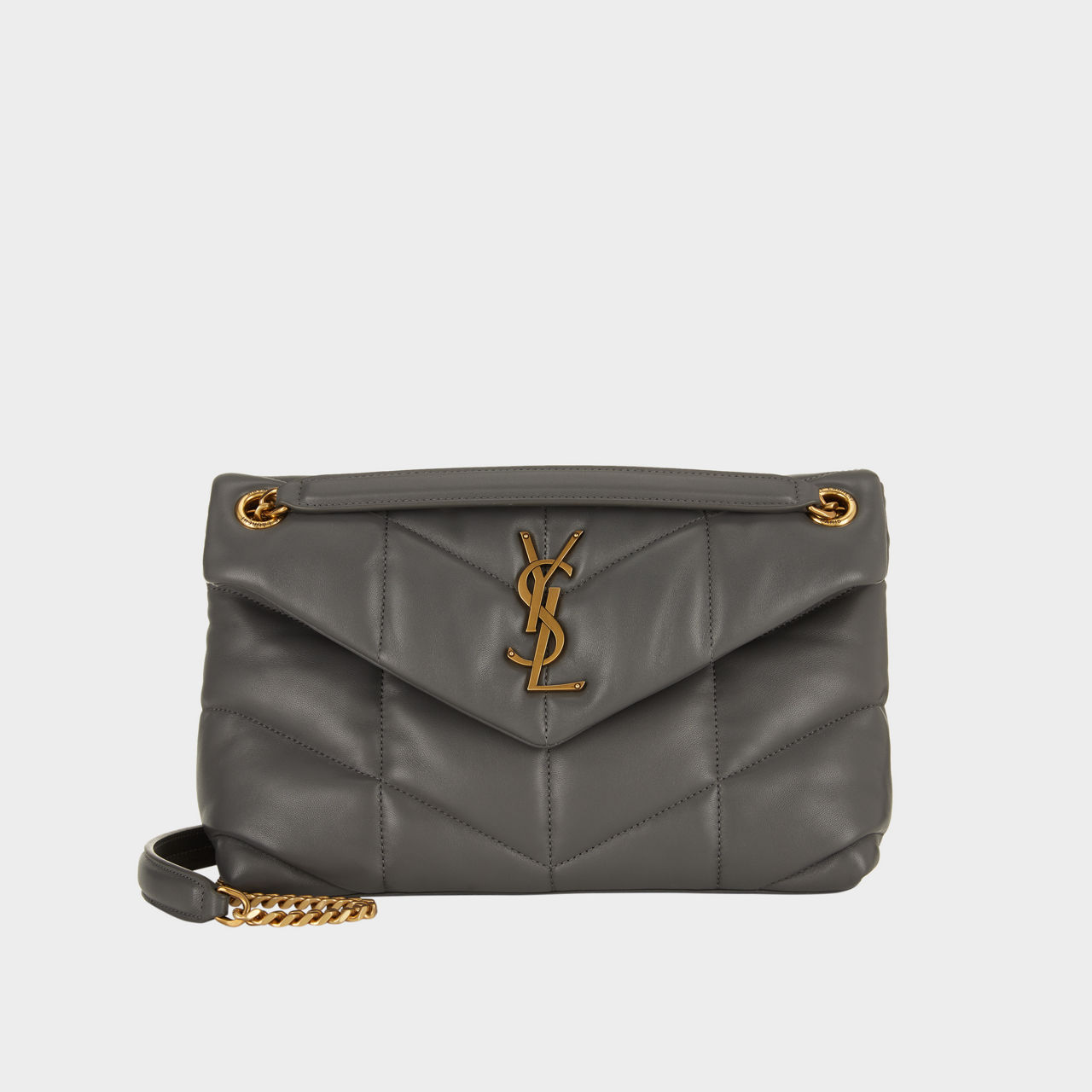 SAINT LAURENT Puffer Small Quilted Chain Bag