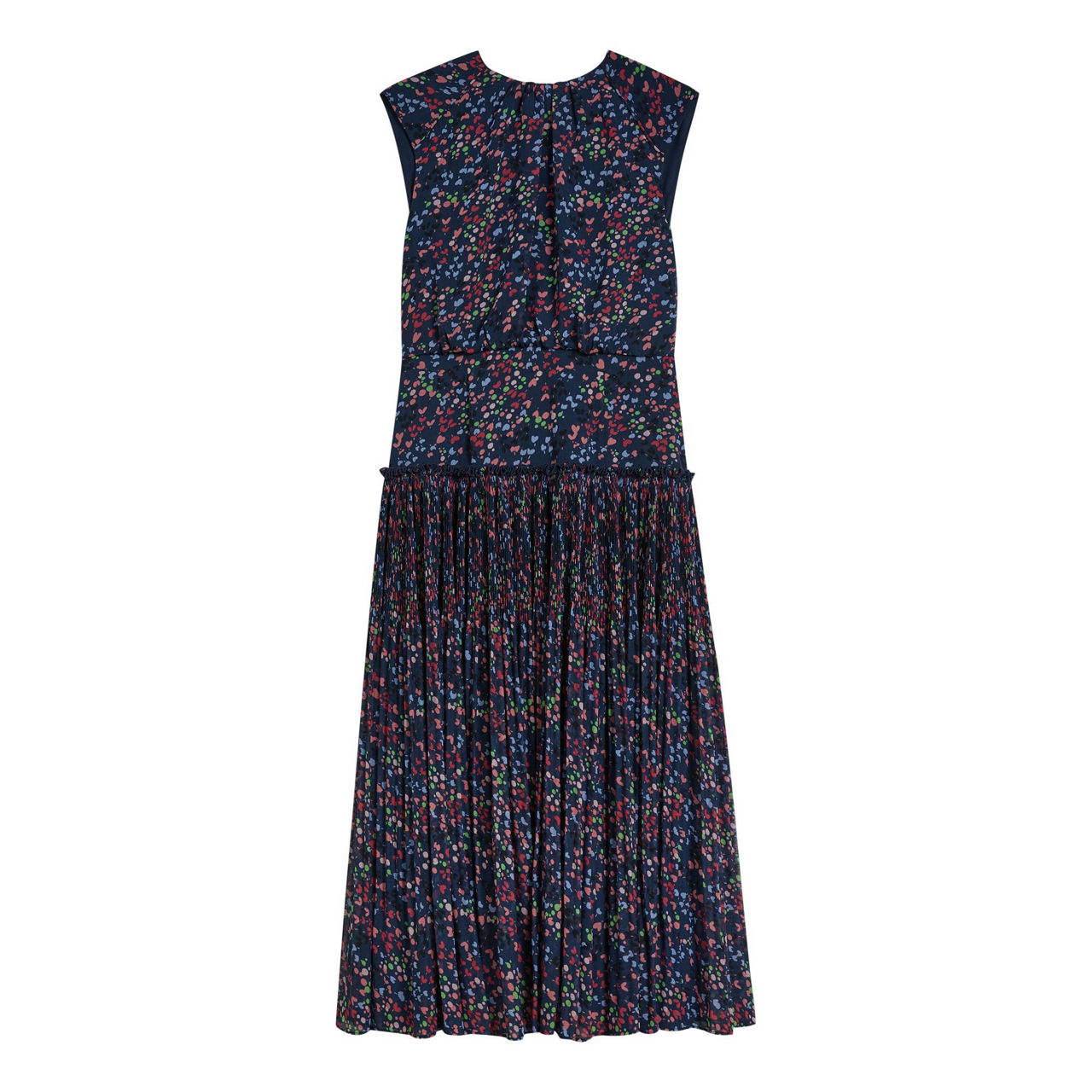 TED BAKER Coraal Heart Print Sleeveless Midi Dress