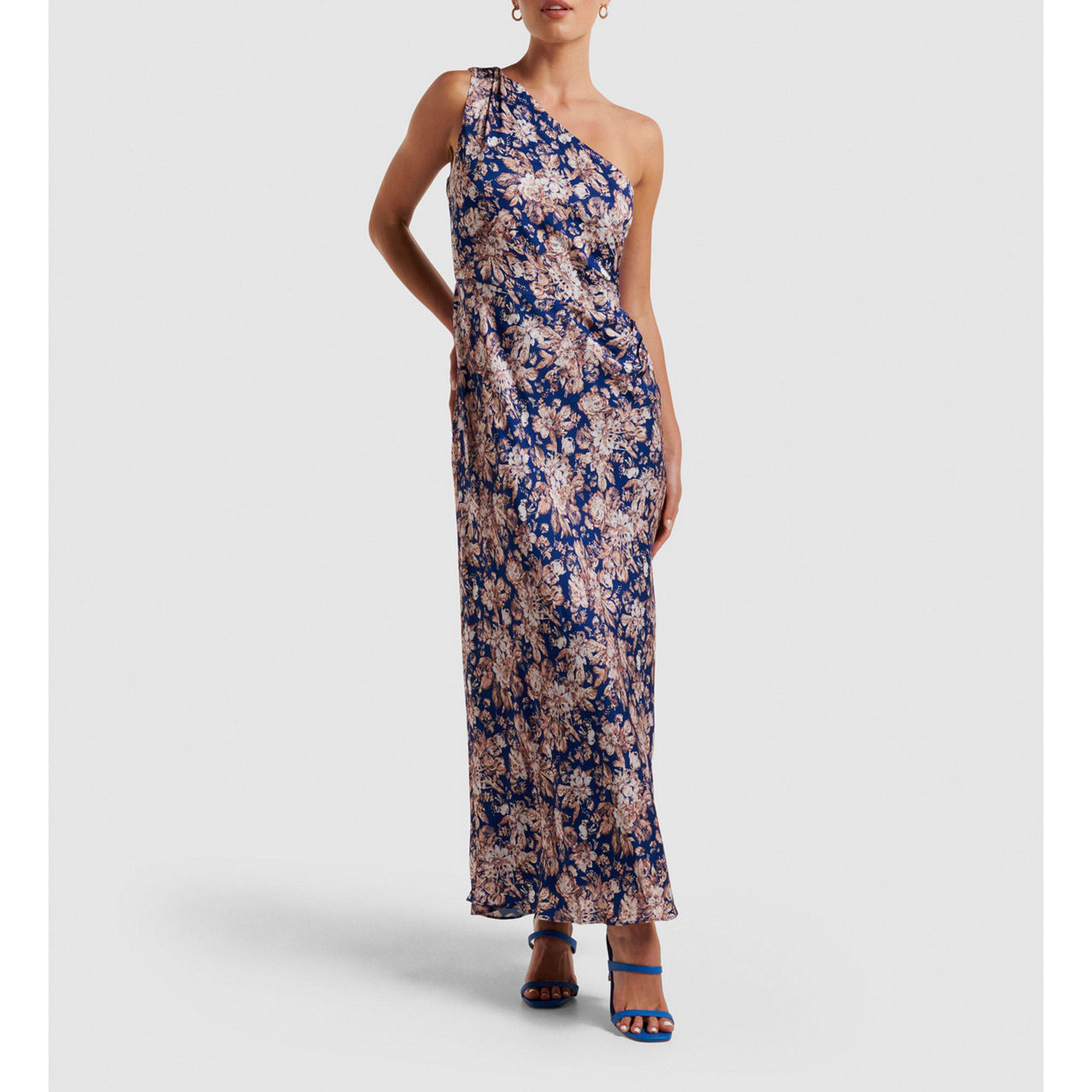 gold cowl neck dress Women's Cocktail Short – Stylestone REFORMATION Monette Linen Midi 3/4th sleeves Color:Terracotta