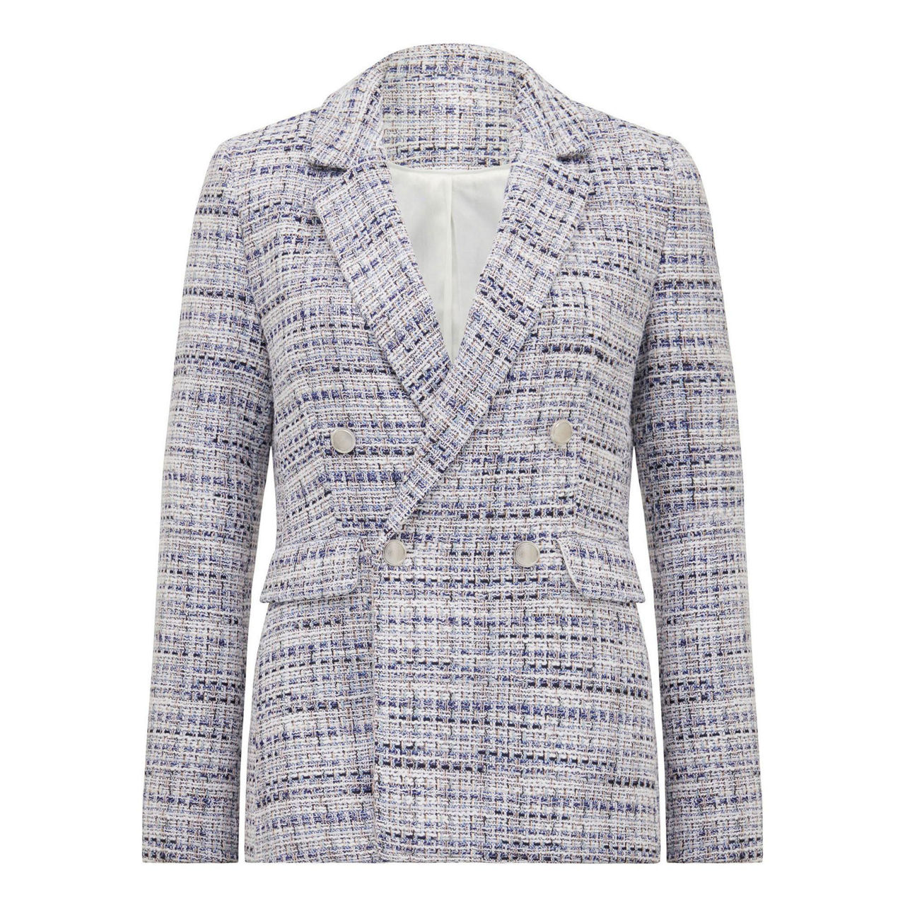 FOREVER NEW Bree Double Breasted Boucle Blazer