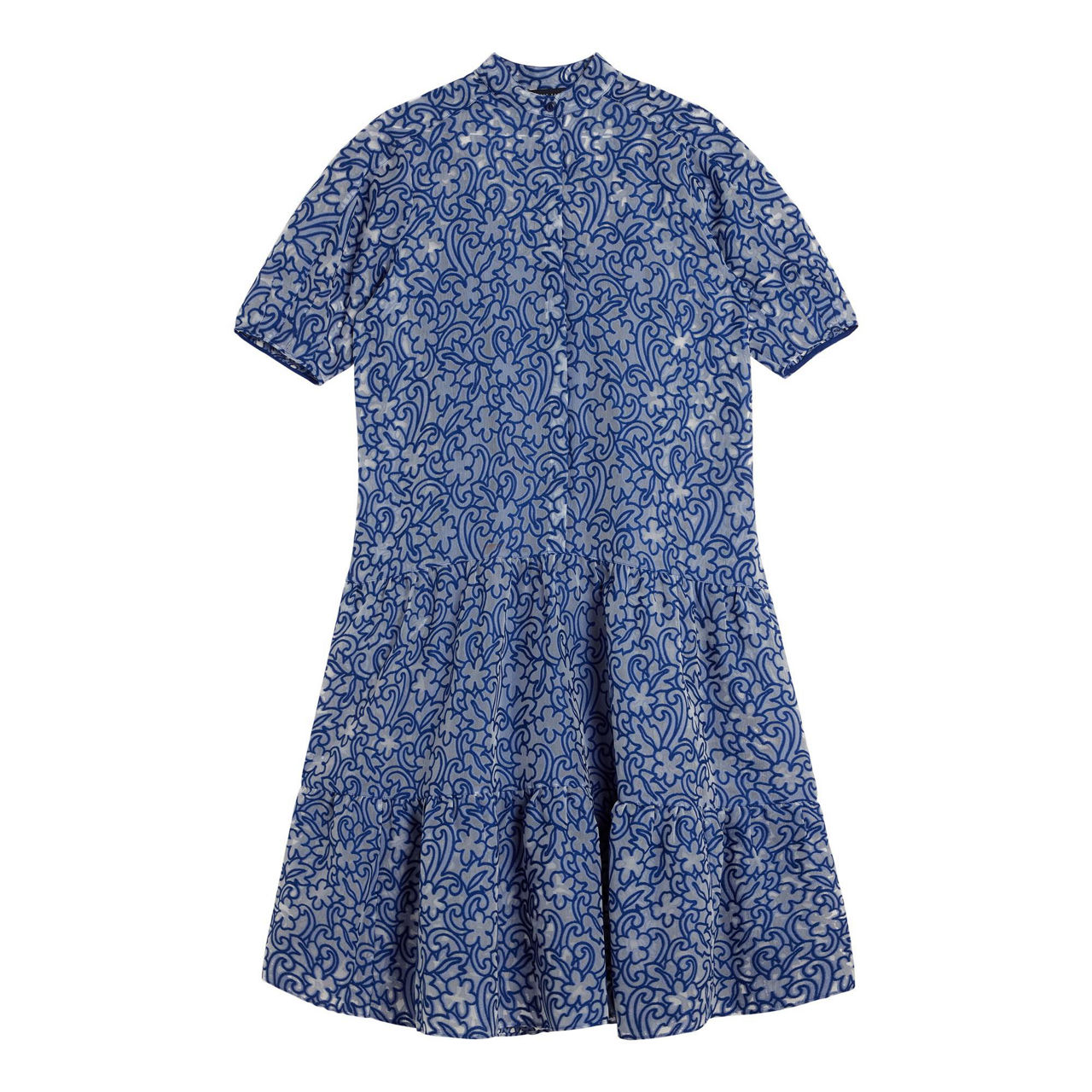 nelanie oversized shirt dress with puff sleeve