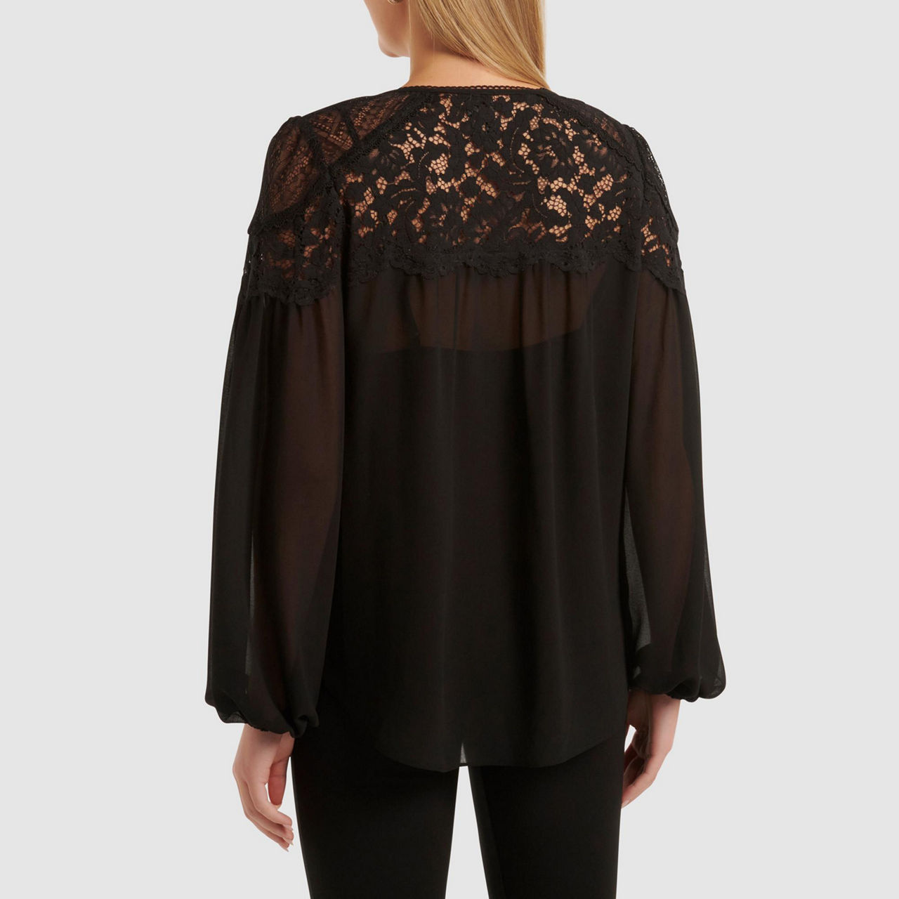 Yoke blouse sales