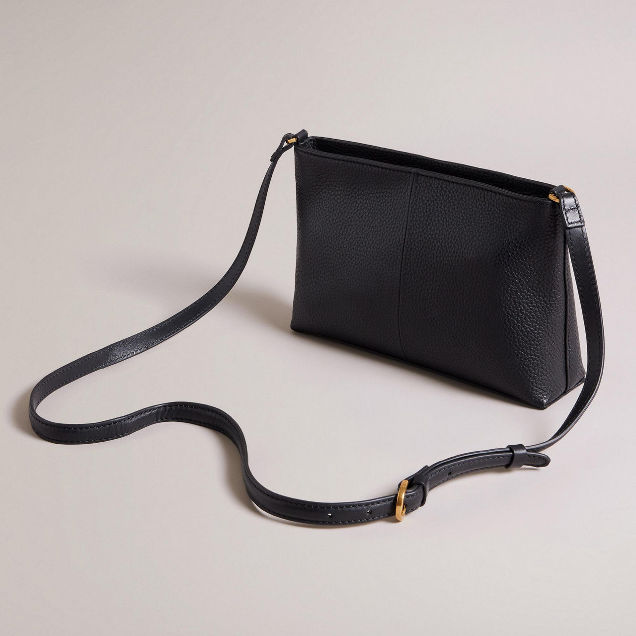 TED BAKER Grained Leather Cross Body Bag