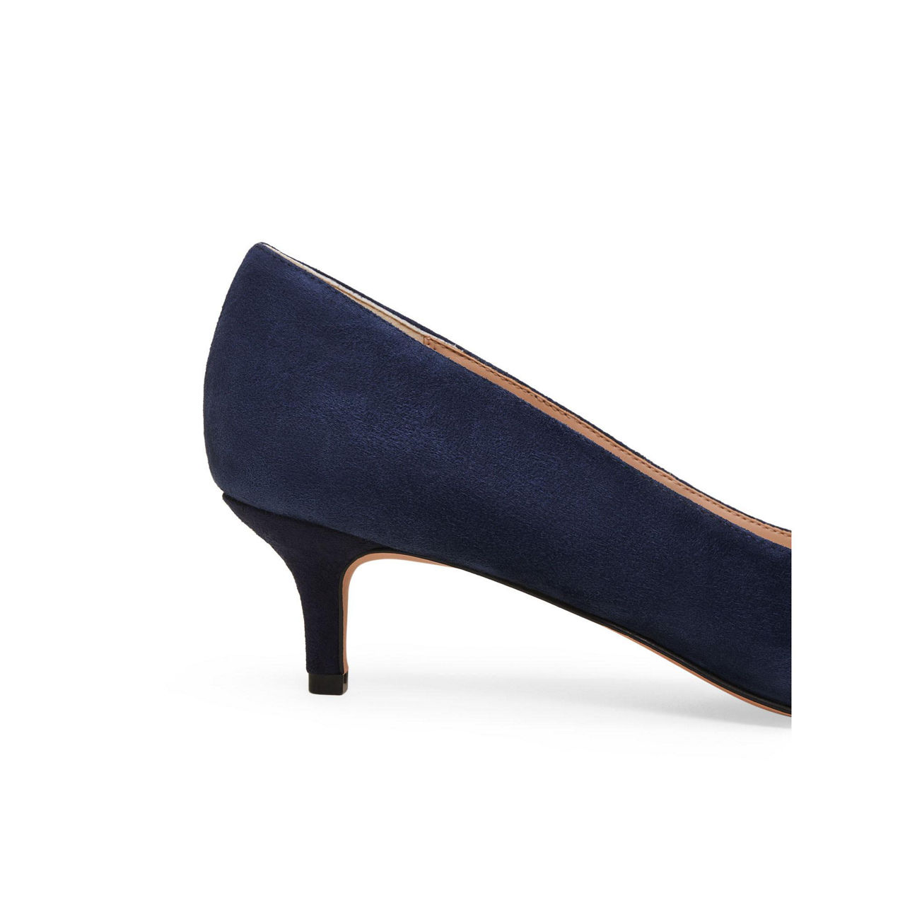 Navy blue store kitten heels