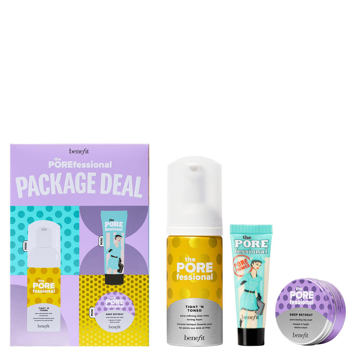 The POREfessional Package Deal mini pore primer & skincare value set