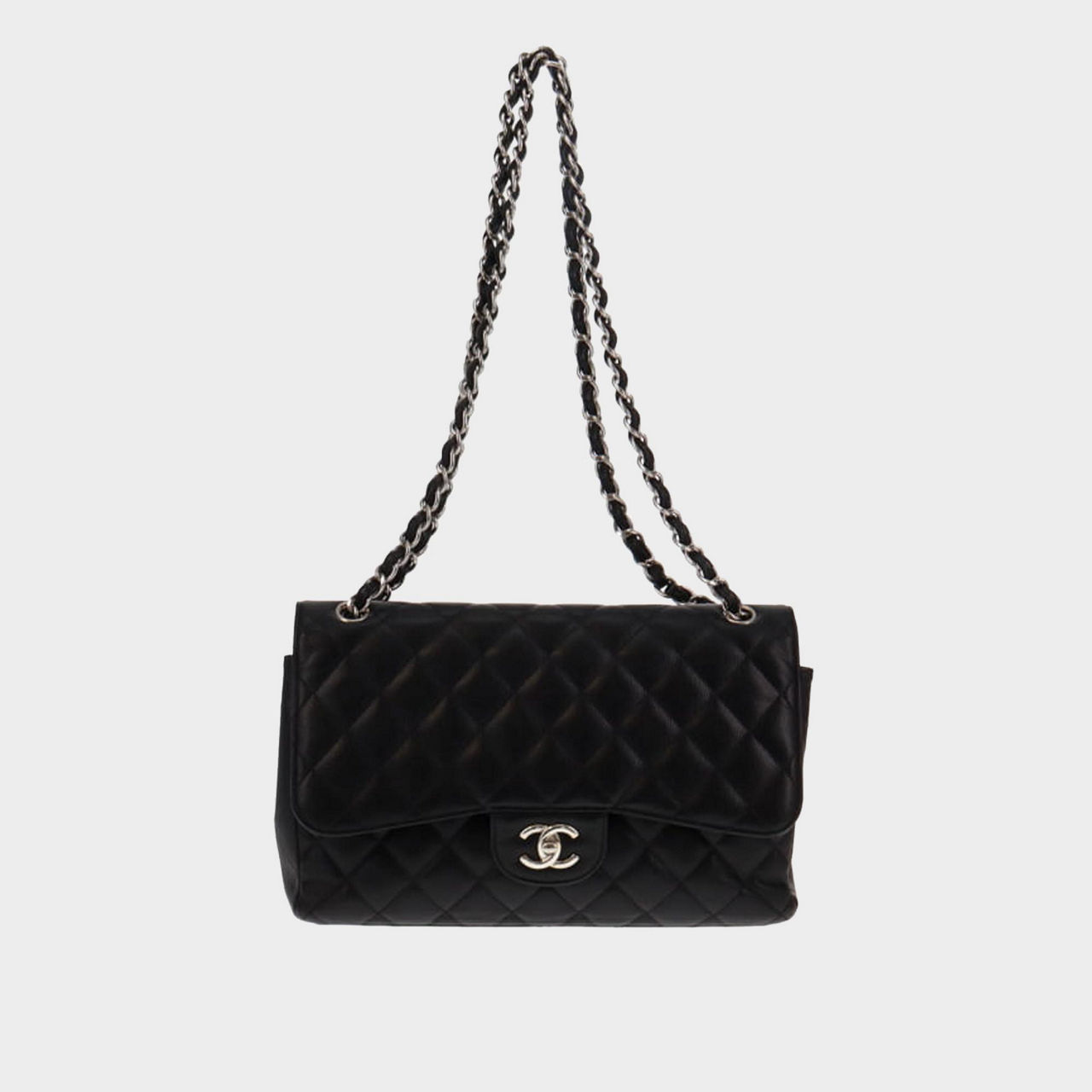 Chanel small double flap caviar sale