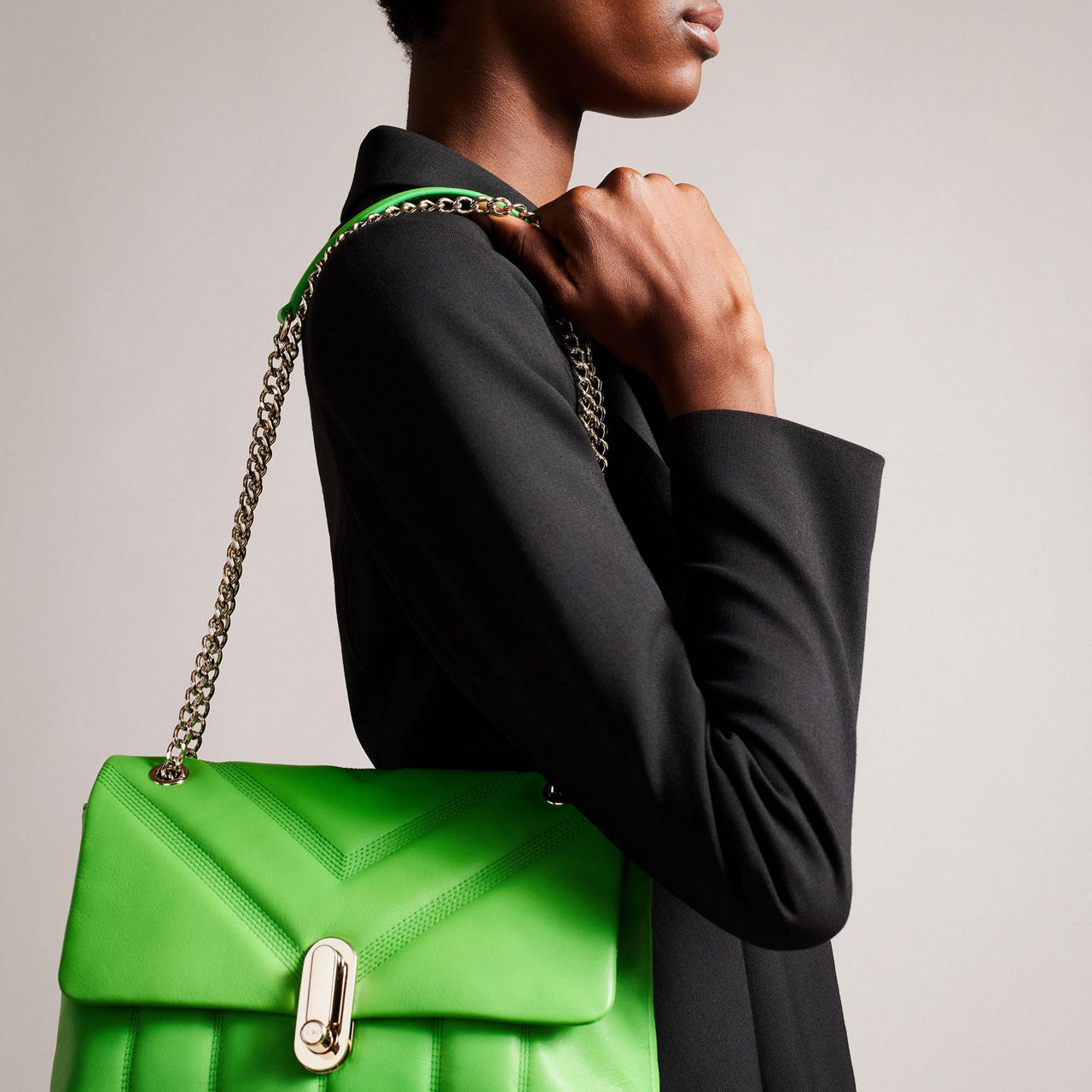 Ayahlin Puffer Quilted Leather Crossbody Bag