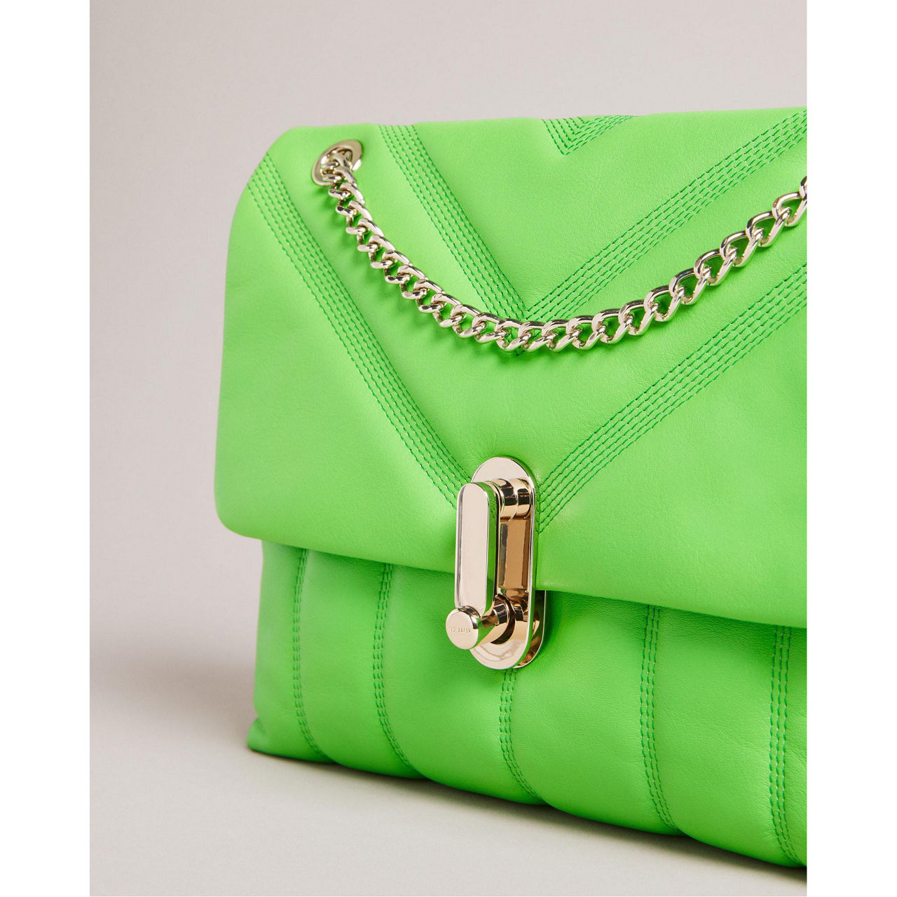 TED BAKER Ayahlin Puffer Quilted Leather Crossbody Bag