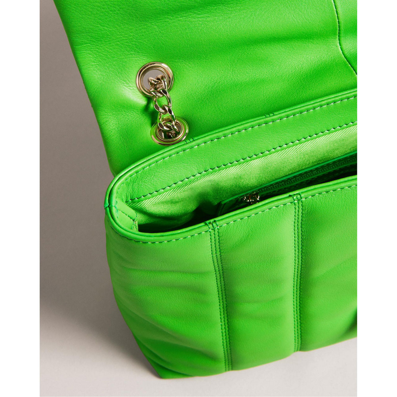 TED BAKER Ayahlin Puffer Quilted Leather Crossbody Bag