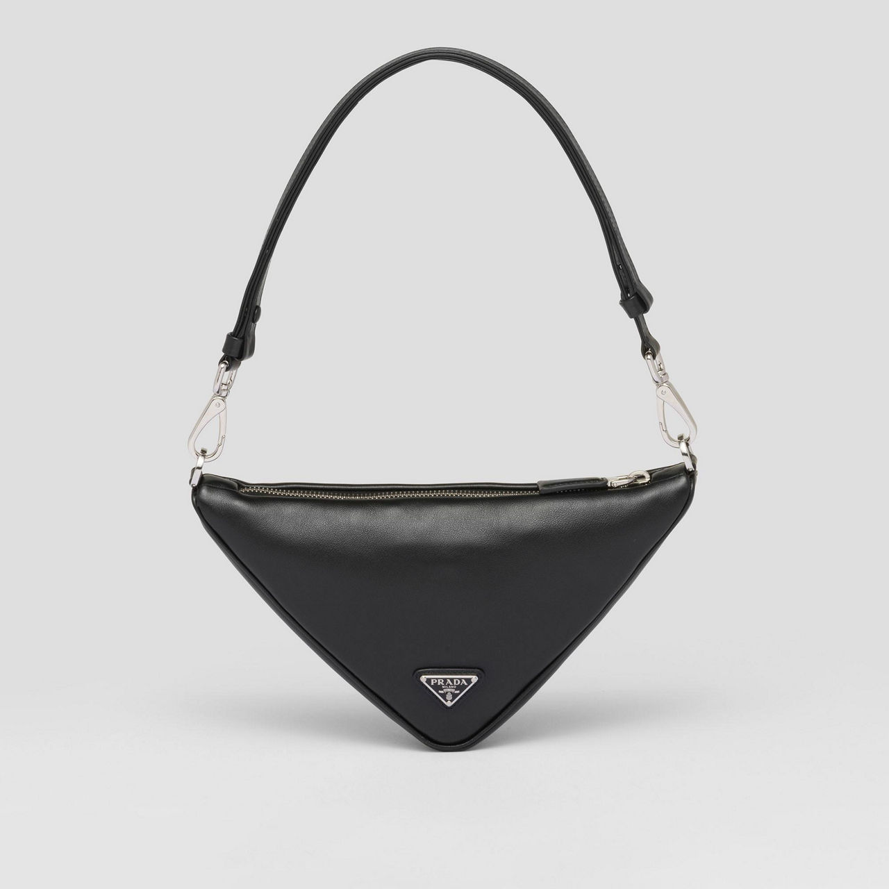 Purse with triangle discount logo