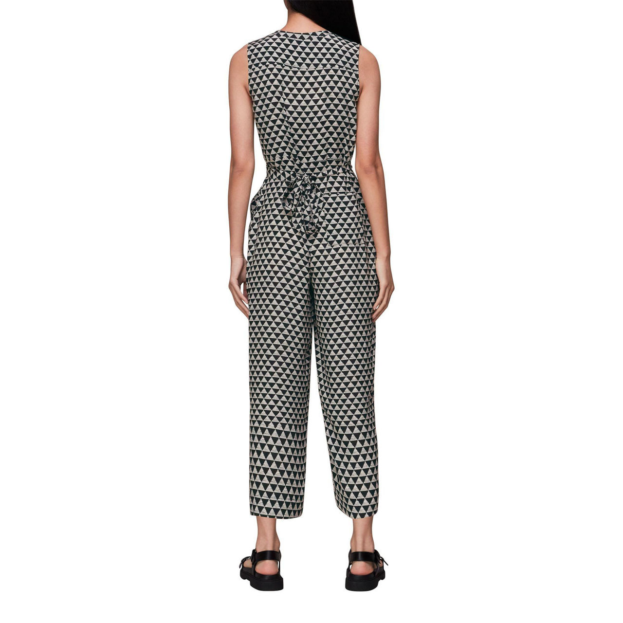 WHISTLES Triangle Checkerboard Jumpsuit