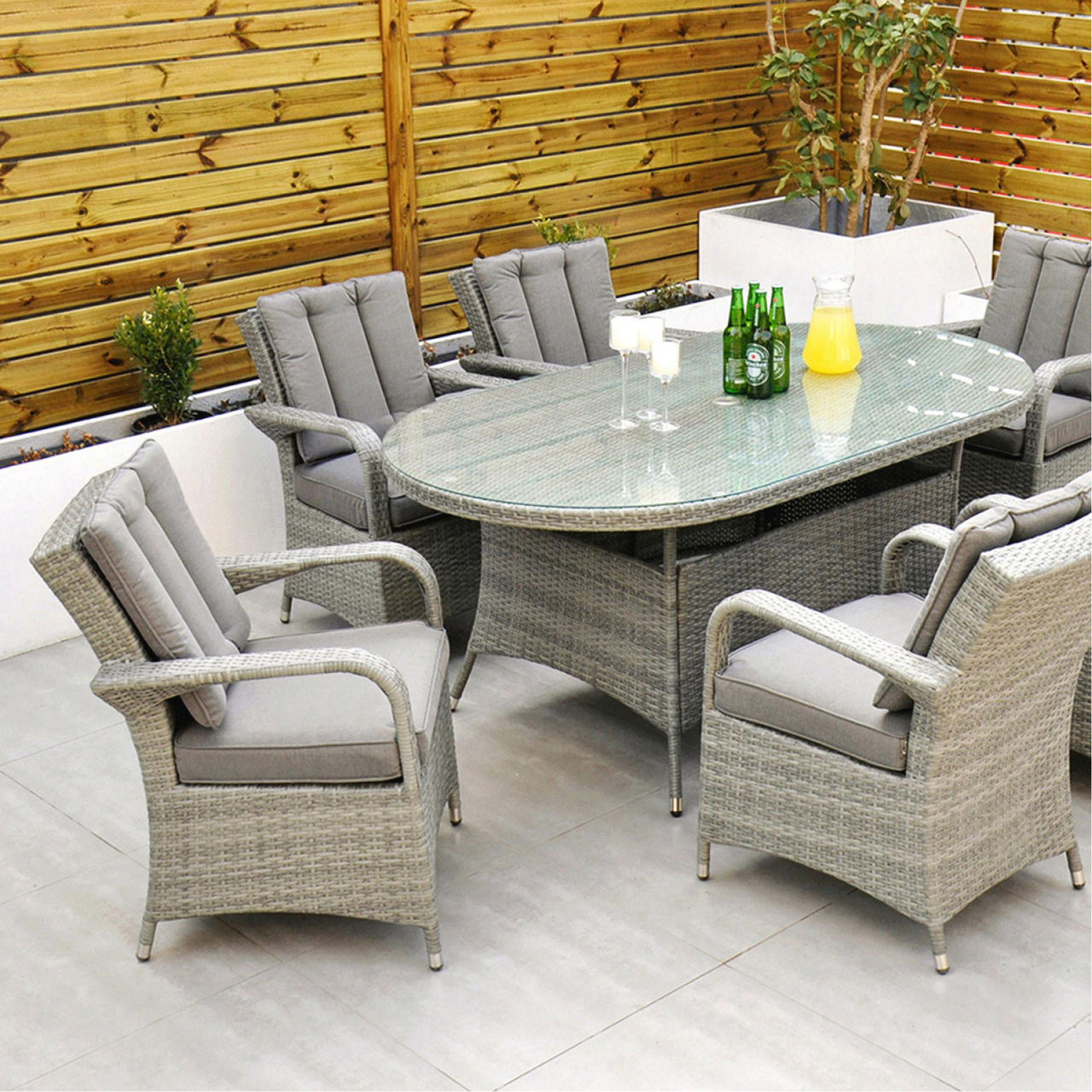 Havana 6 seater garden dining online set