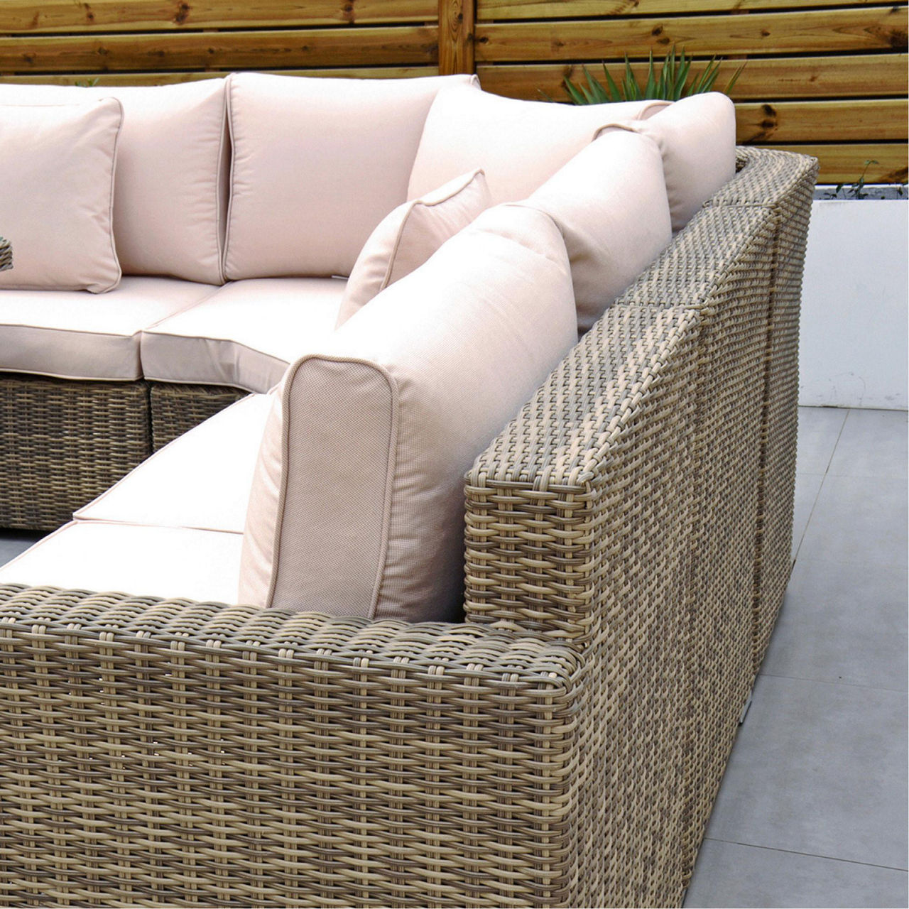 RW Extra Long Corner Sofa Set with Rising Table