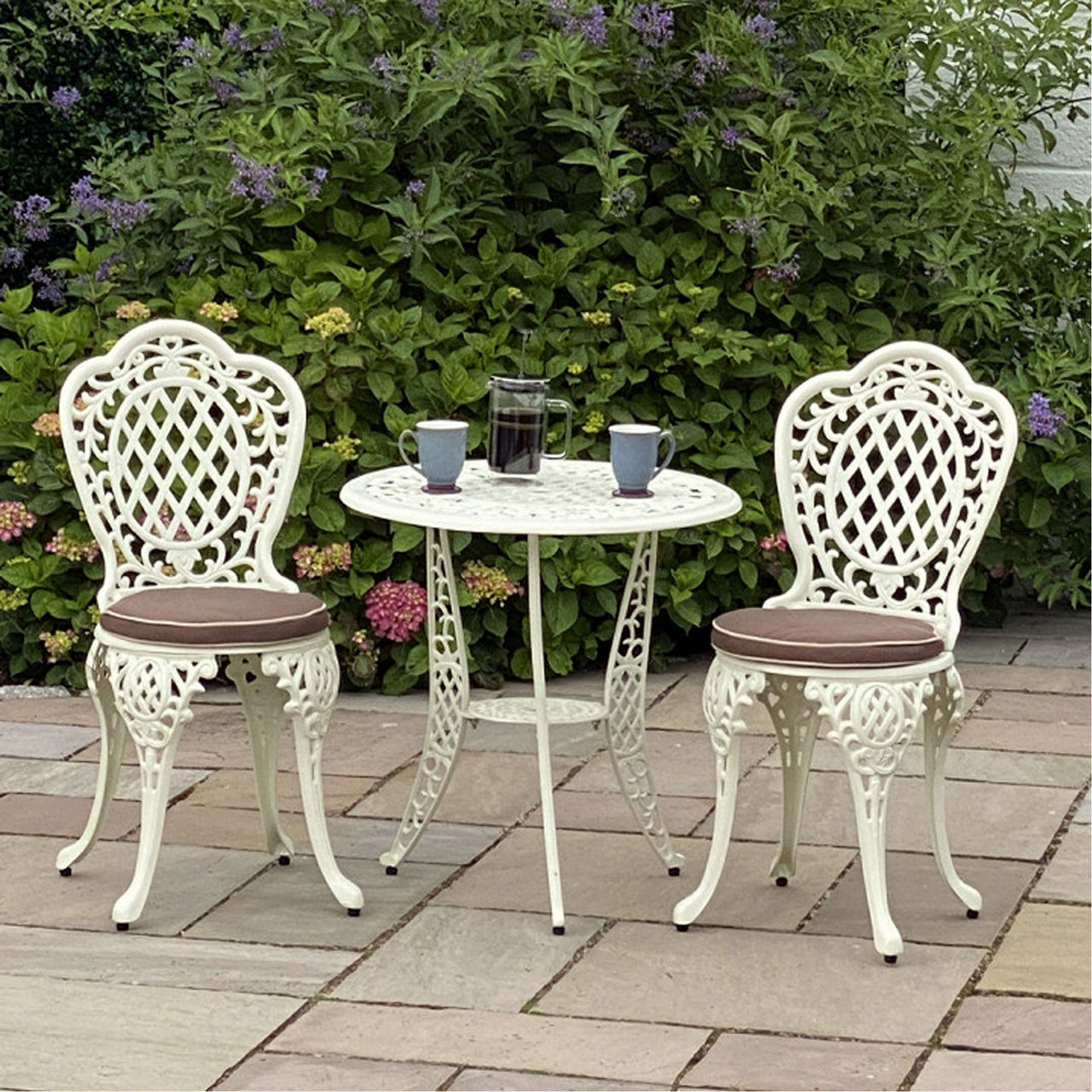 RATHWOOD Toulouse Bistro Set Cream Cream