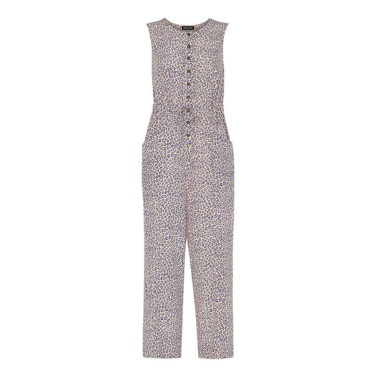 Jess Dashed Leopard Print Jumpsuit