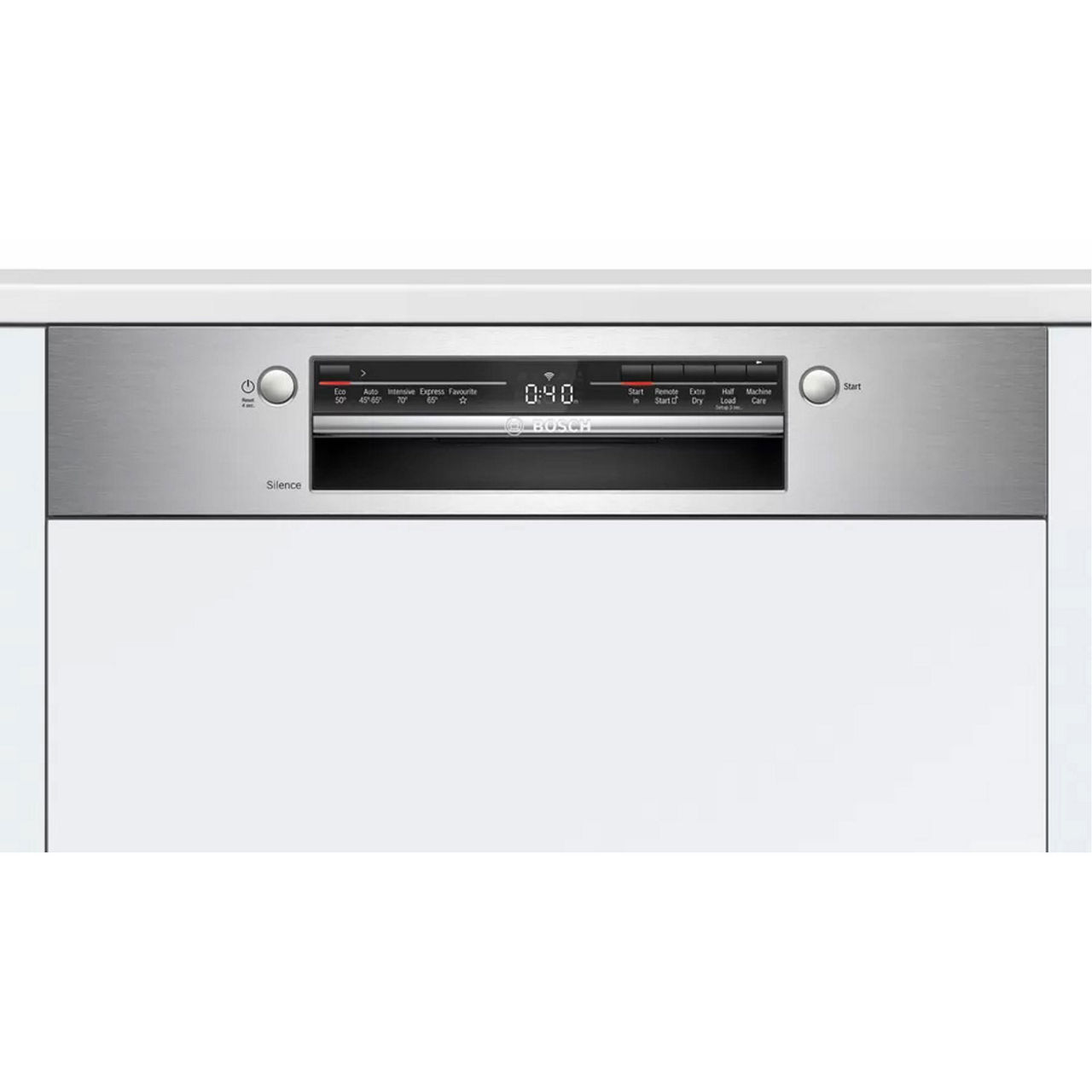 BOSCH Semiintegrated Dishwasher, 60 cm, Stainless steel