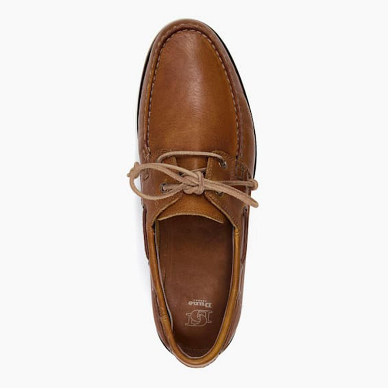 Dune boat shoes in tan leather online