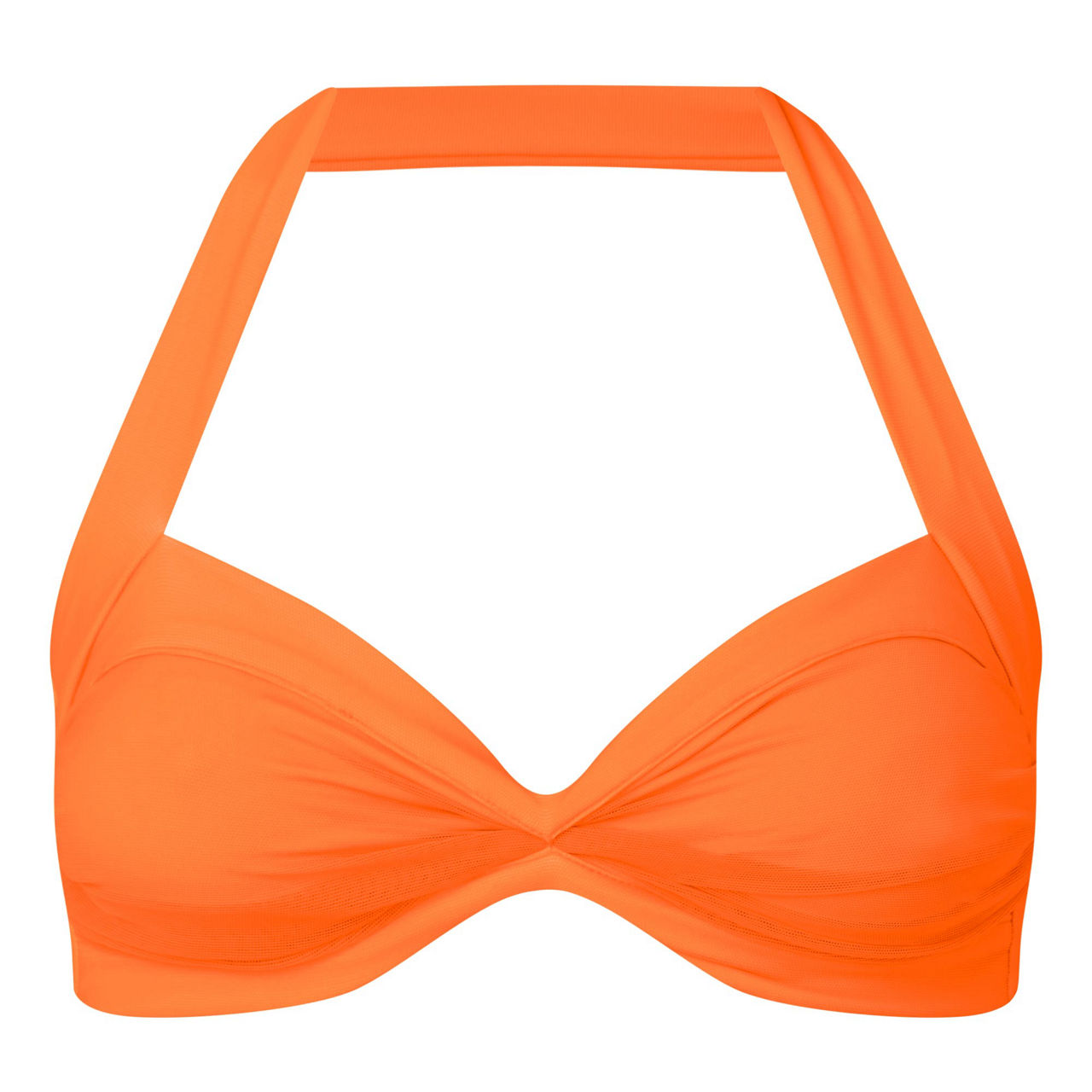 Bill Bra halterneck bikini top in orange - Norma Kamali