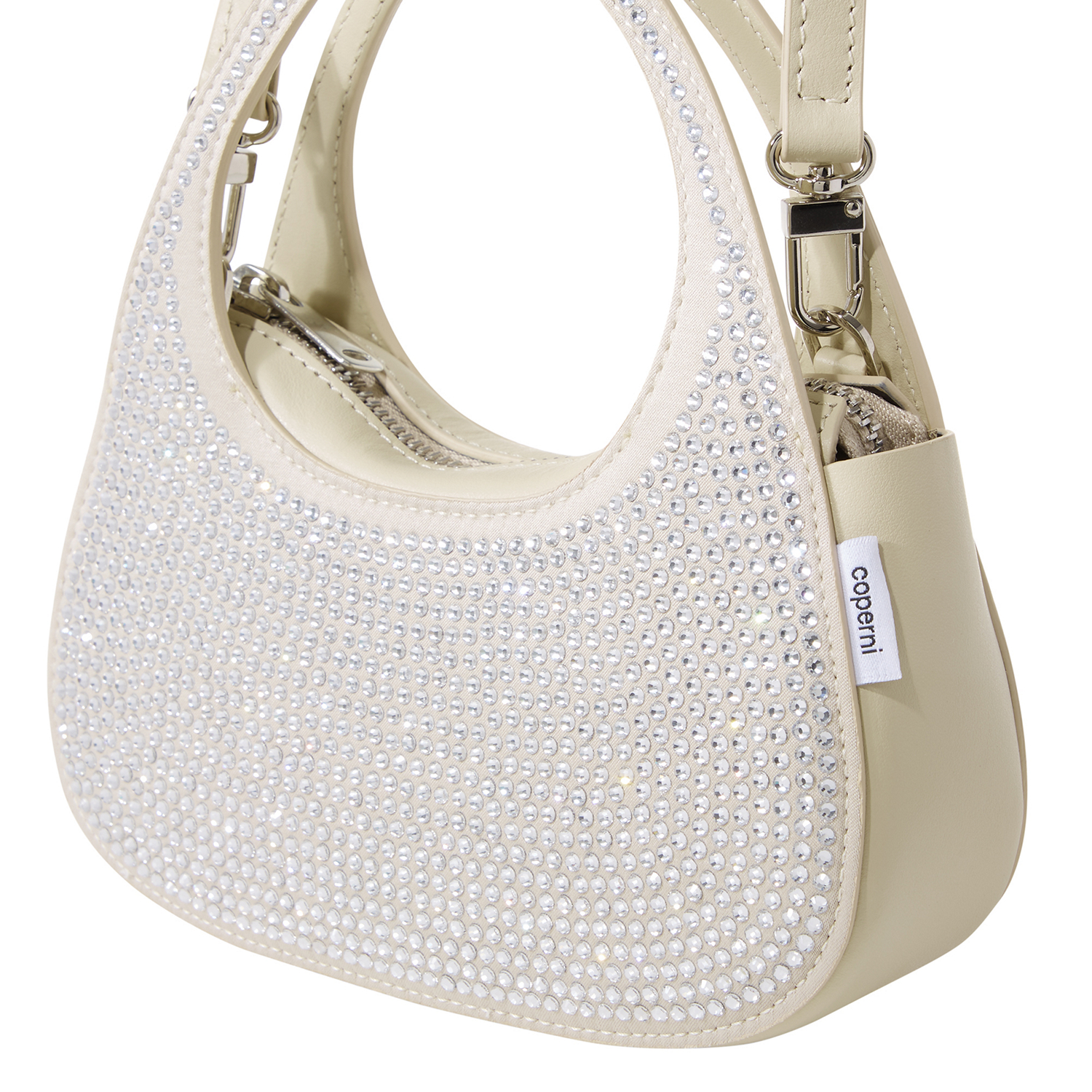 Swipe Crystal-Embellished Crossbody Bag