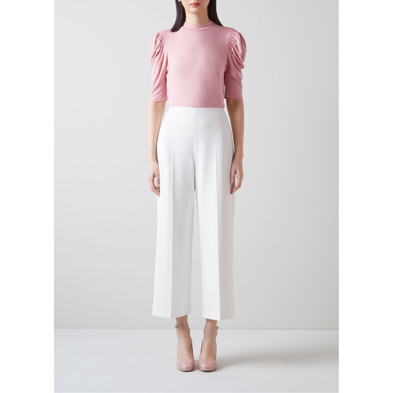Maisie Wide Leg Cropped Trousers