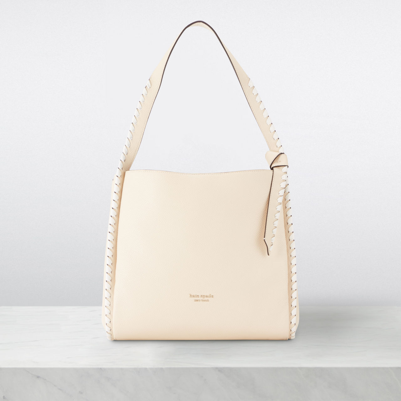 KATE SPADE NEW YORK Knott Stitched Large Shoulder Bag