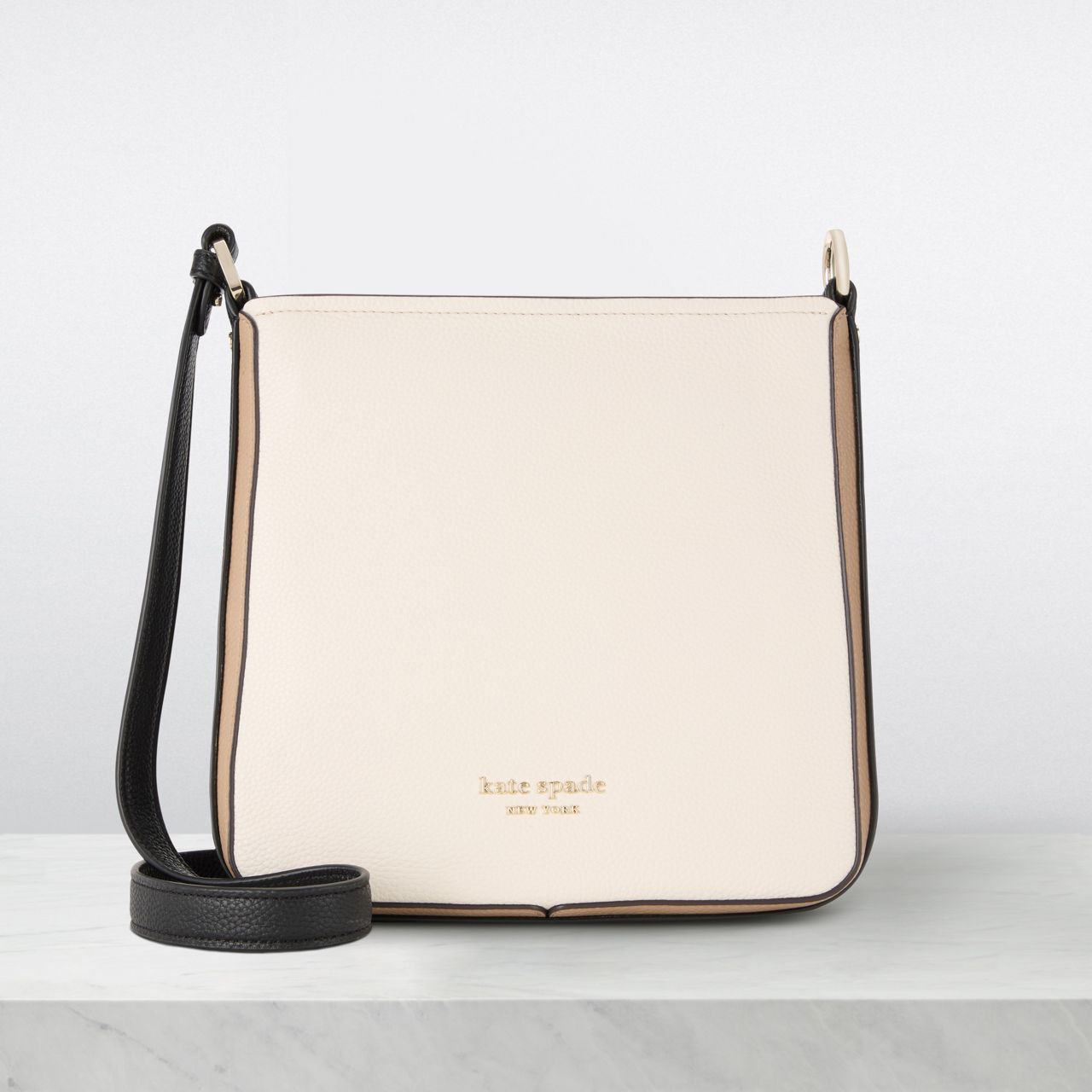 KATE SPADE NEW YORK Hudson Messenger Crossbody Bag White