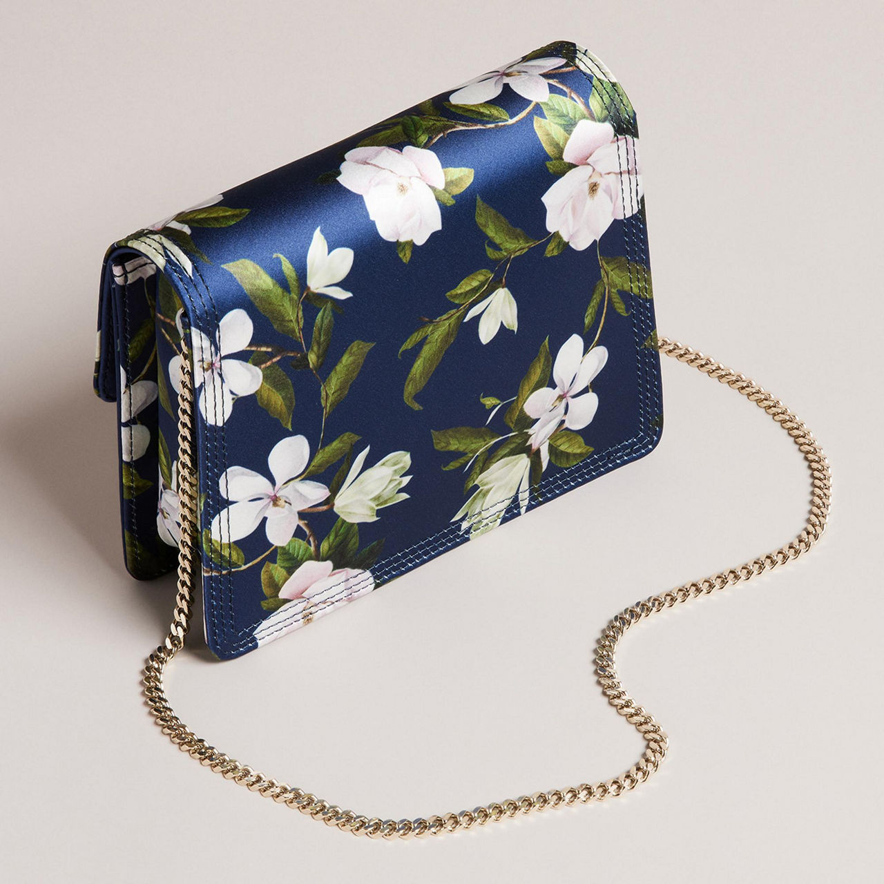 TED BAKER Jenia Floral Satin Crossbody Bag