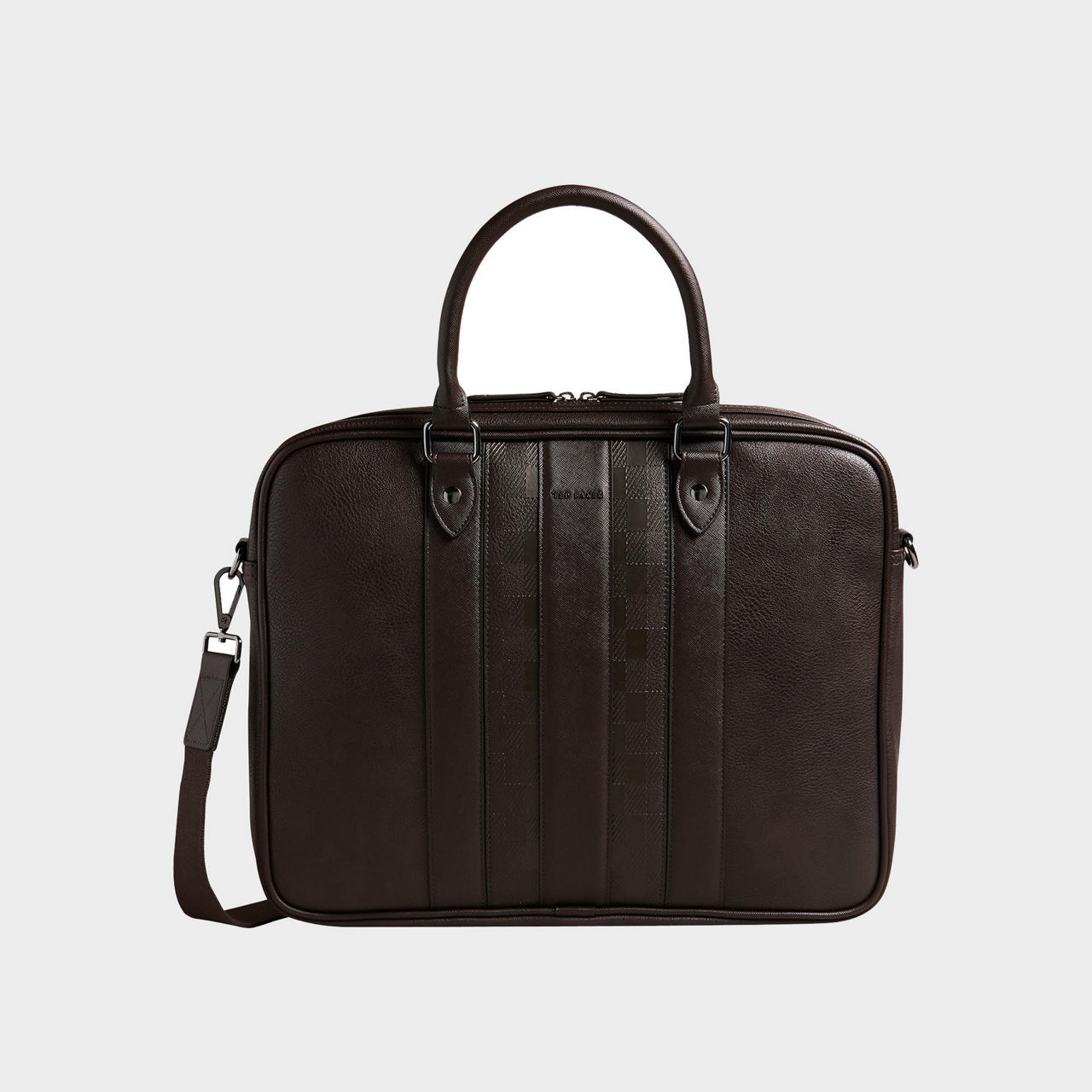 TED BAKER Waymon House Check PU Document Bag