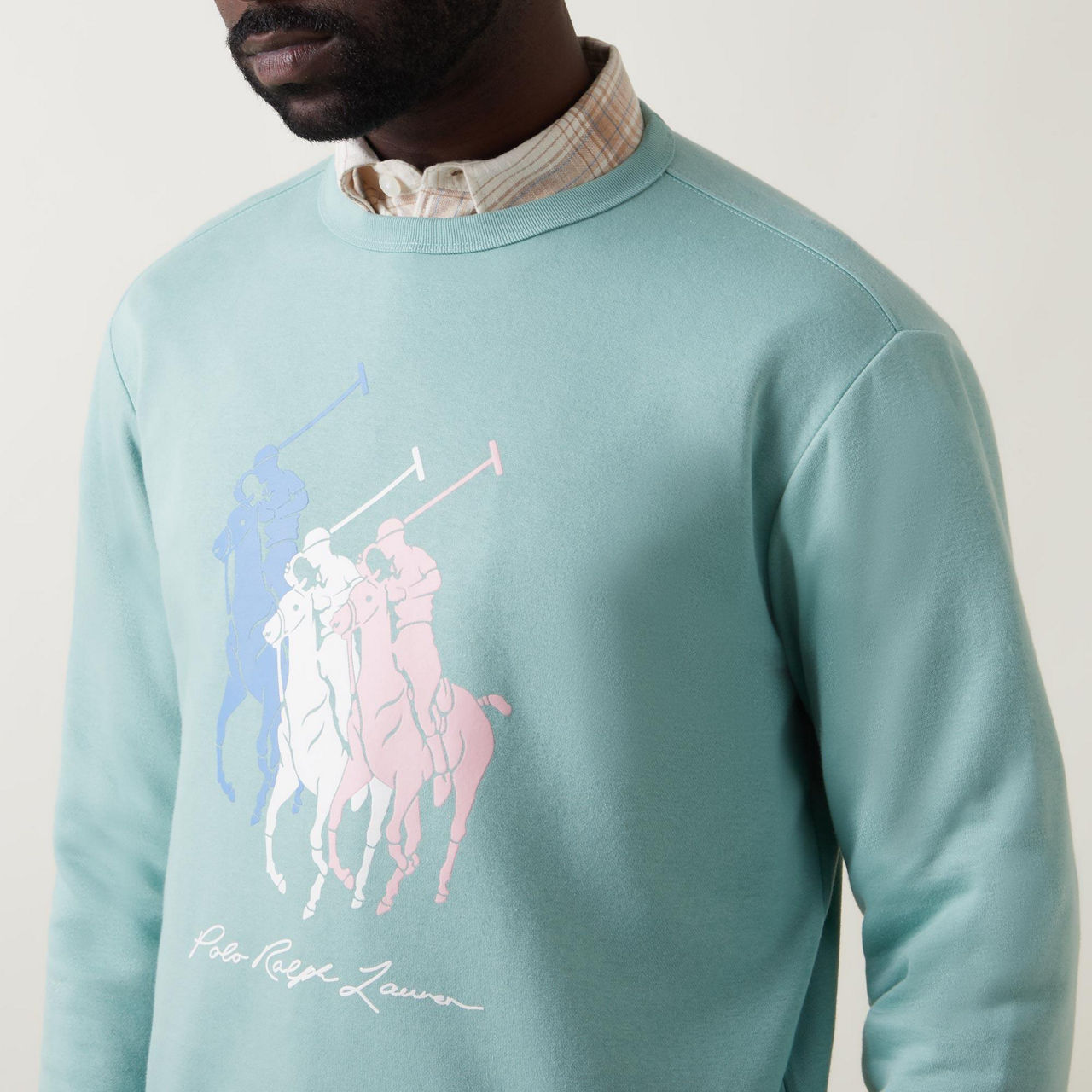 Polo player sweatshirt store