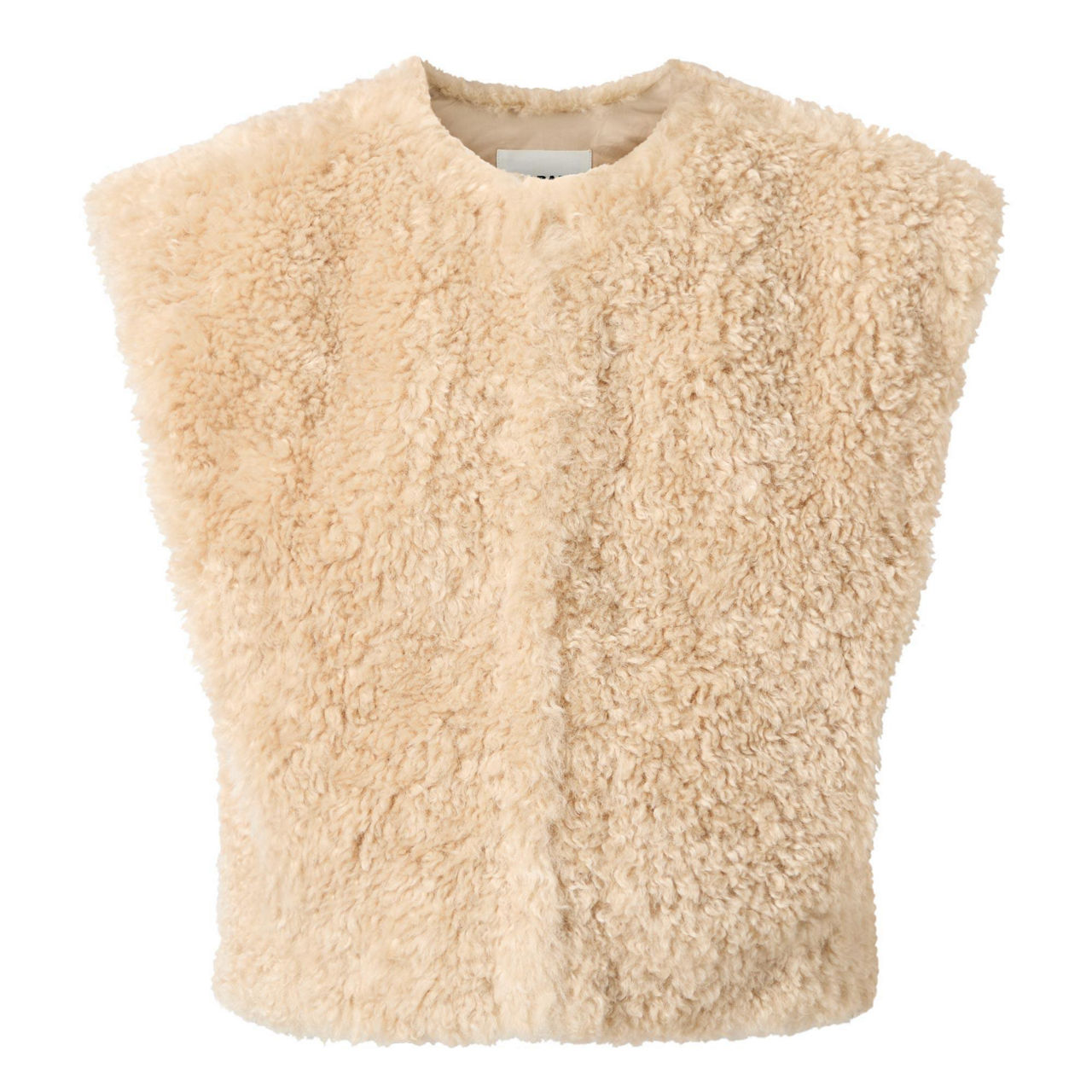 ISABEL MARANT ÉTOILE Feliz Shearling Sleeveless Gilet