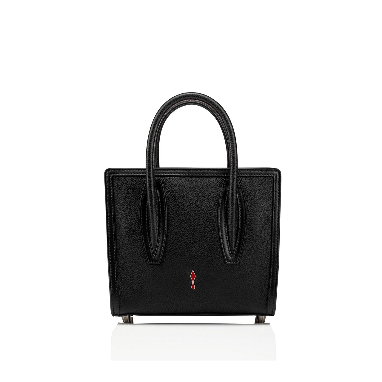 CHRISTIAN LOUBOUTIN Paloma Mini Leather Tote BLACKBLACKULTRABLACK