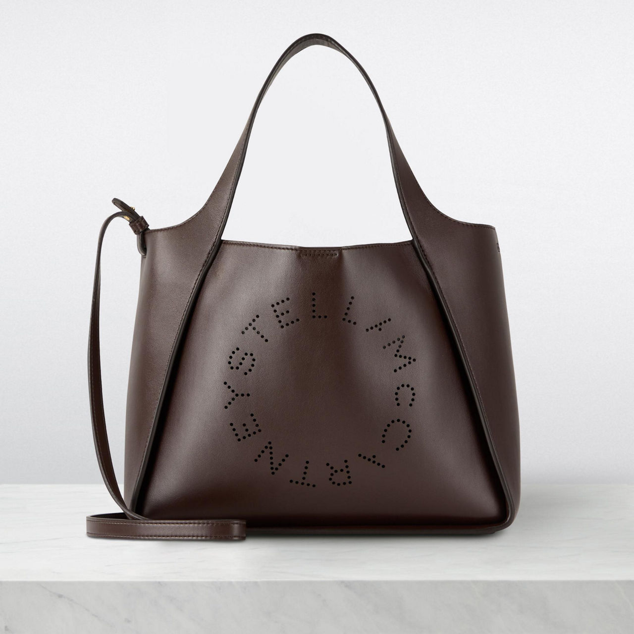 Stella mccartney perforated logo tote sale