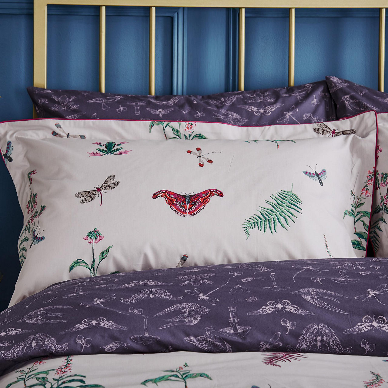 JOULES Midnight Beasts Standard Pillowcase