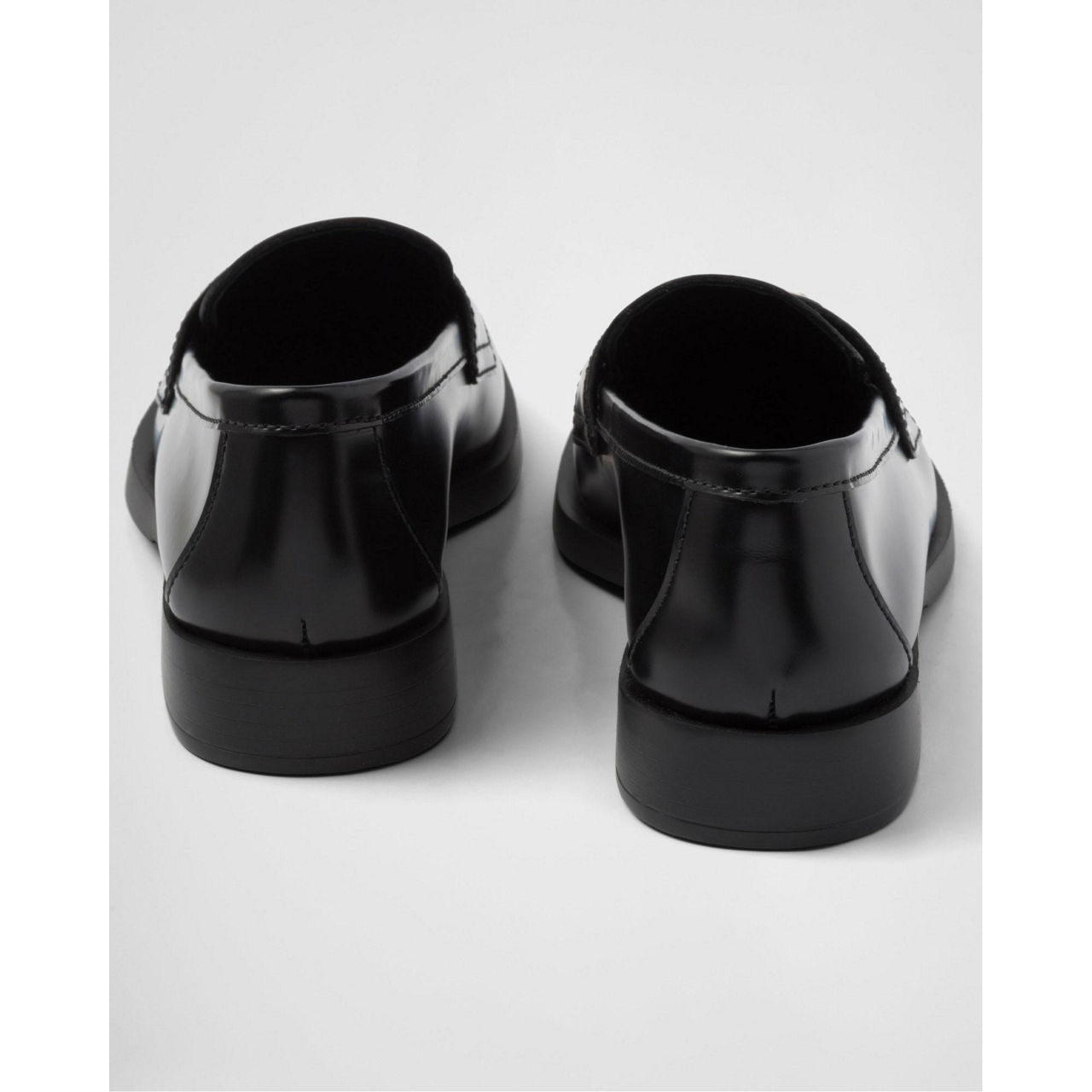 unlined brushed leather loafers