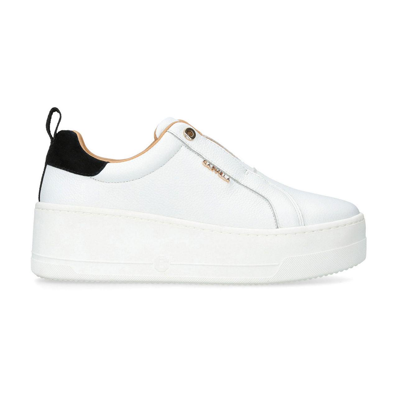 Laceless hot sale white trainers