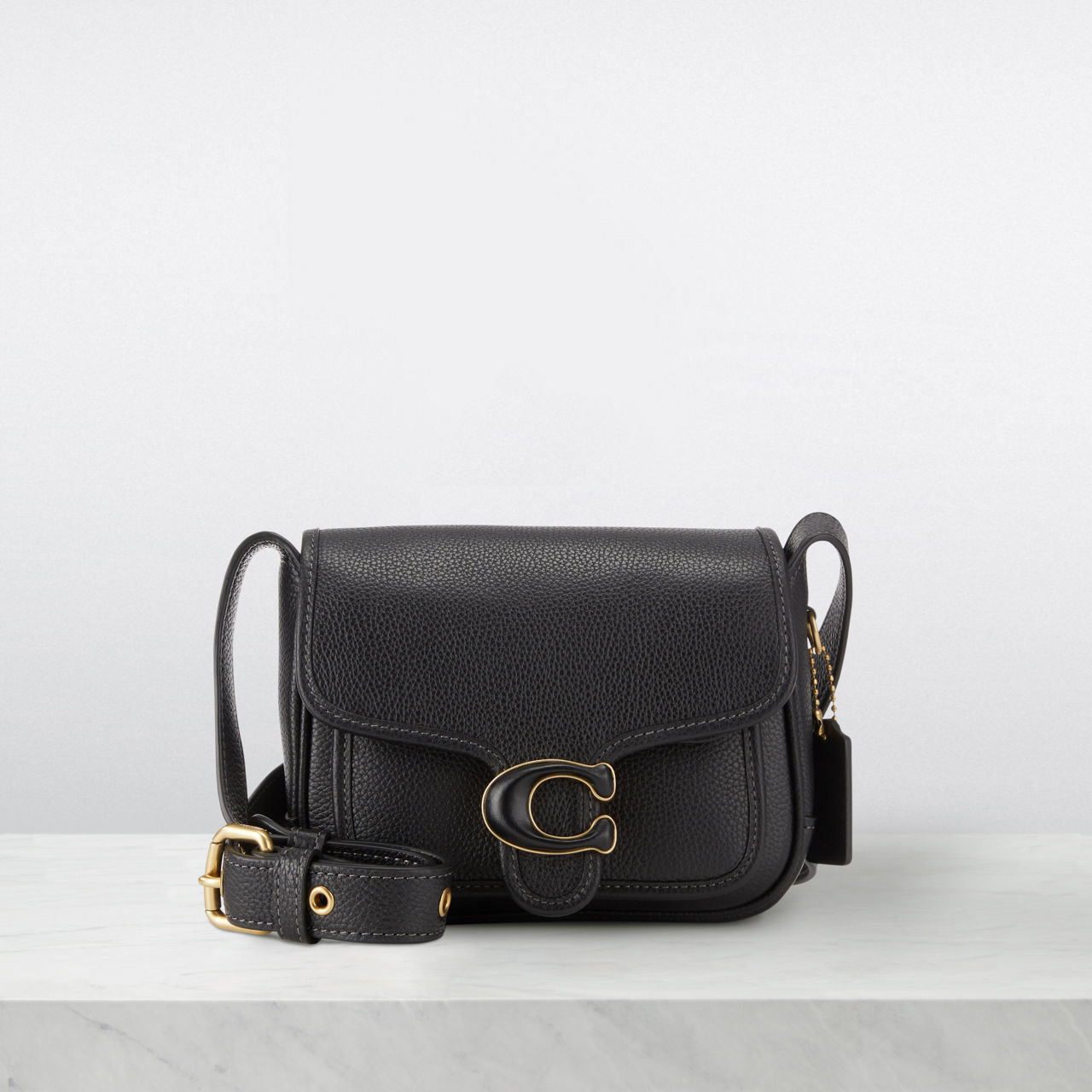 Coach black leather online messenger bag