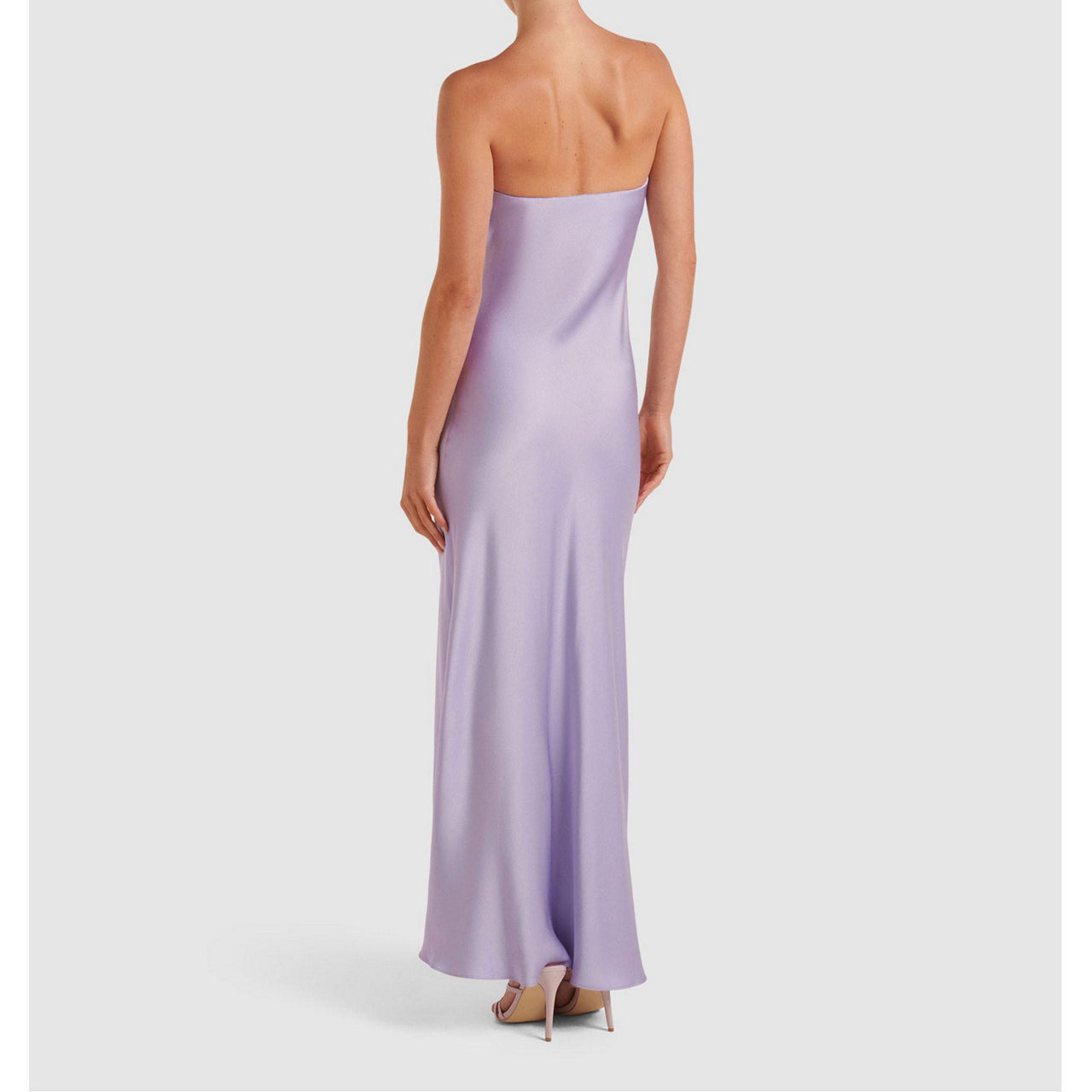 Avery Satin Strapless Dress