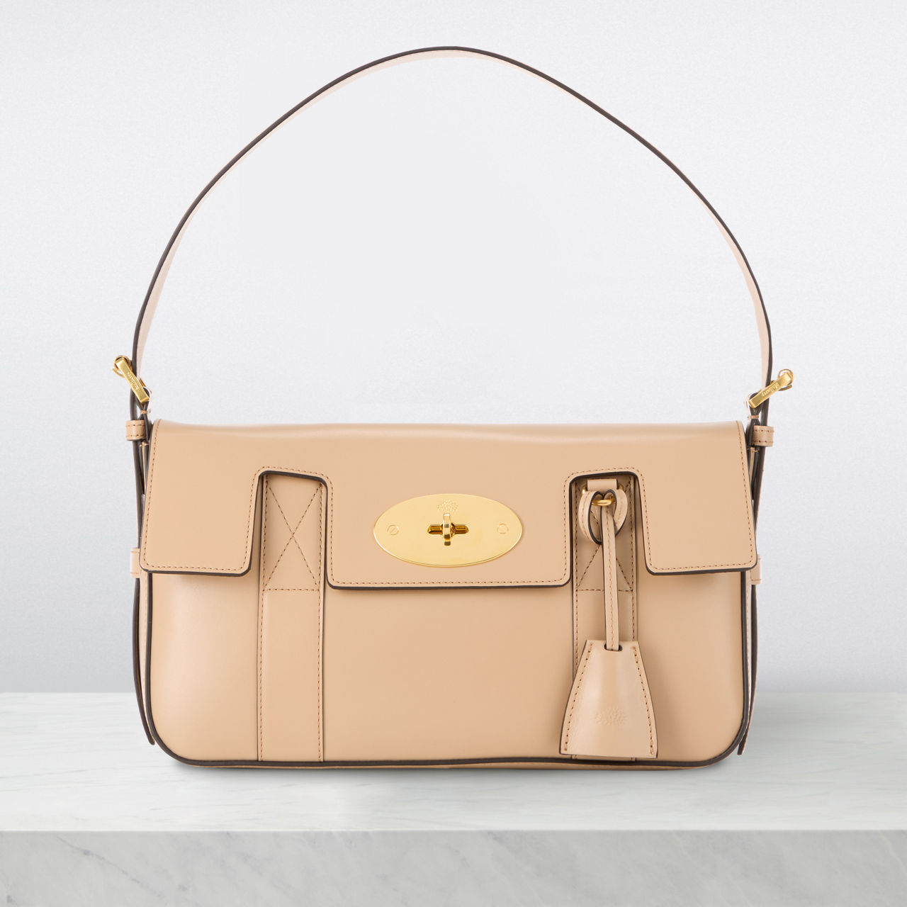 Mulberry Classic Soft Small Bayswater Satchel in Clay Small Classic Grain -  SOLD