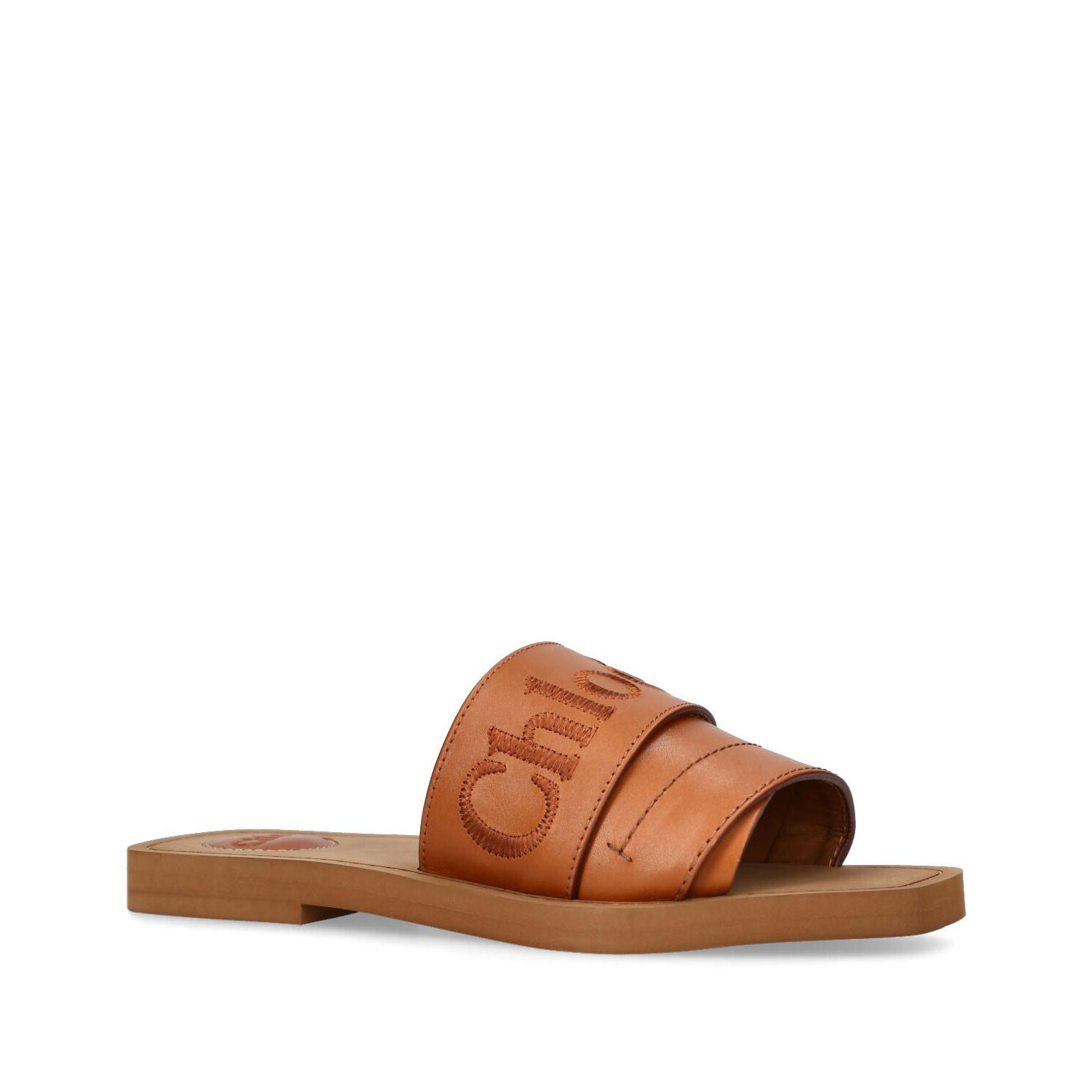 Woody Leather Mules