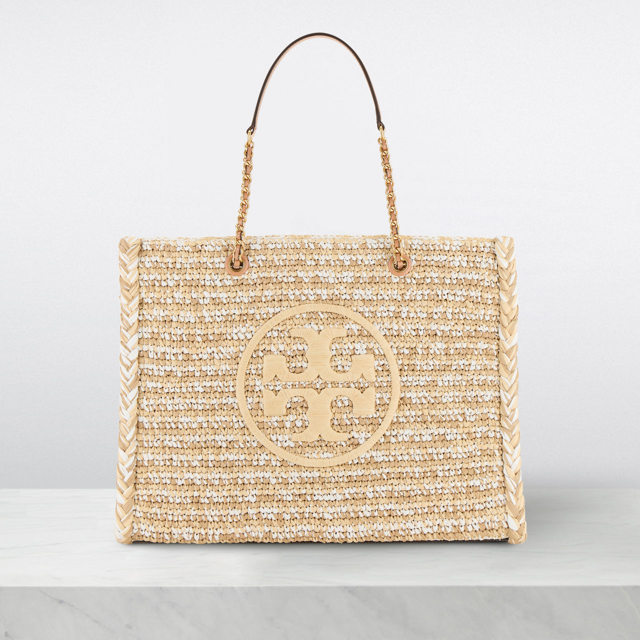 Ella Raffia Chain Tote