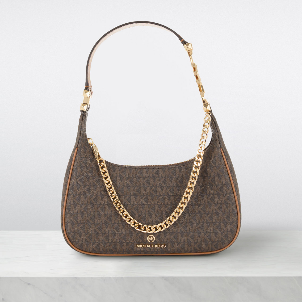 MICHAEL MICHAEL KORS Piper Small Monogram Motif Pouchette Shoulder Bag