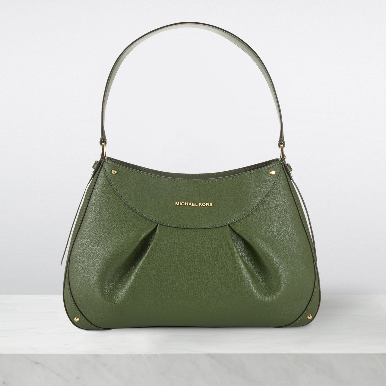 Michael Kors Olive Green Leather Mercer Tote Michael Kors | The Luxury  Closet