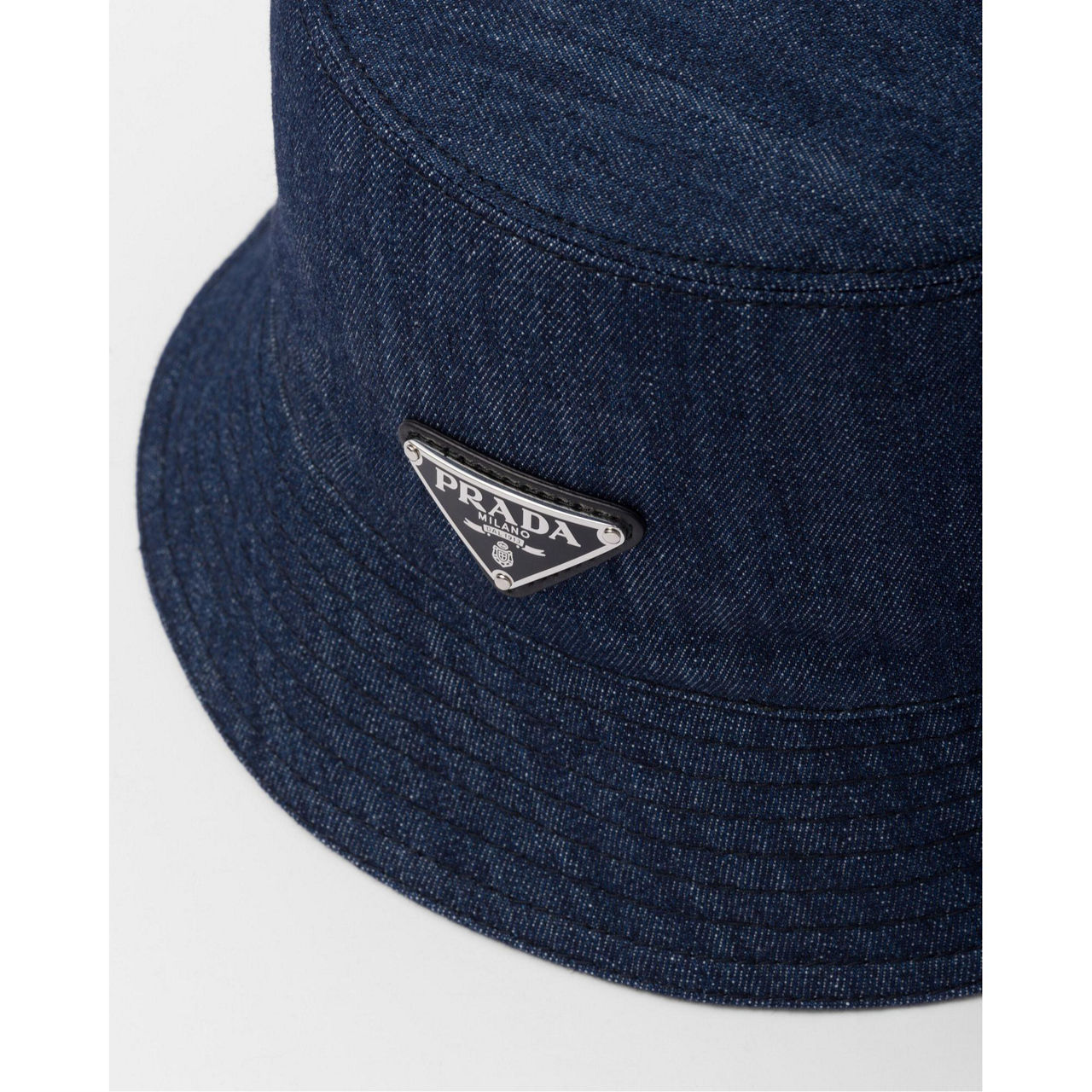 Prada denim bucket hat sale