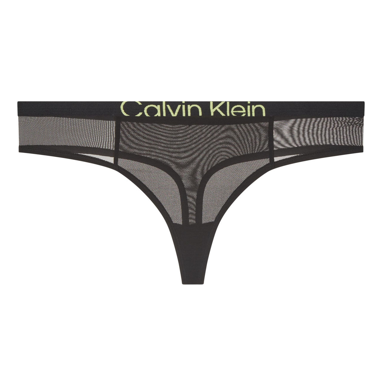 CALVIN KLEIN Future Shift Mesh Modern Thong in Black