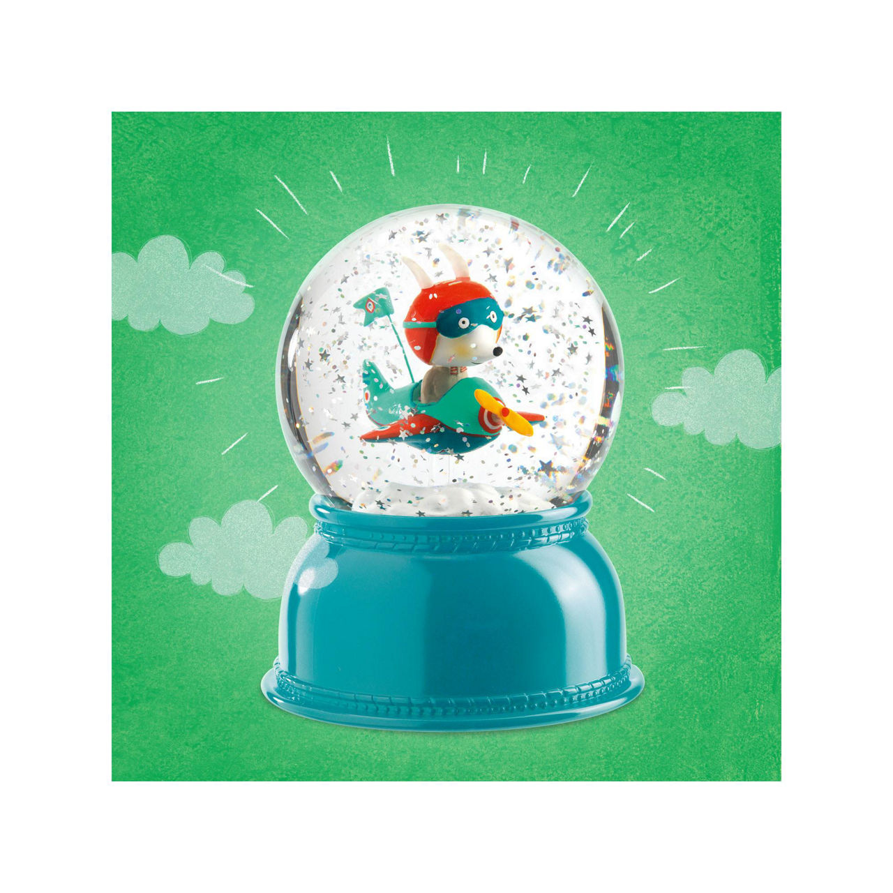 Curated visual reference: Snow Globe Night Light Deals Reference: Airplane Snow Globe Night Light