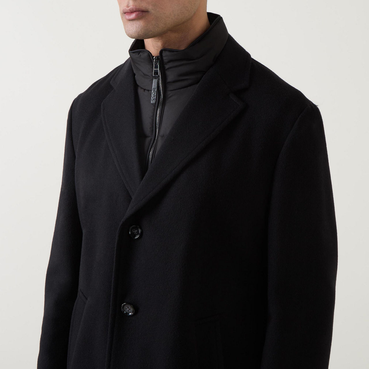 BOSS Hyde Wool-Blend Coat