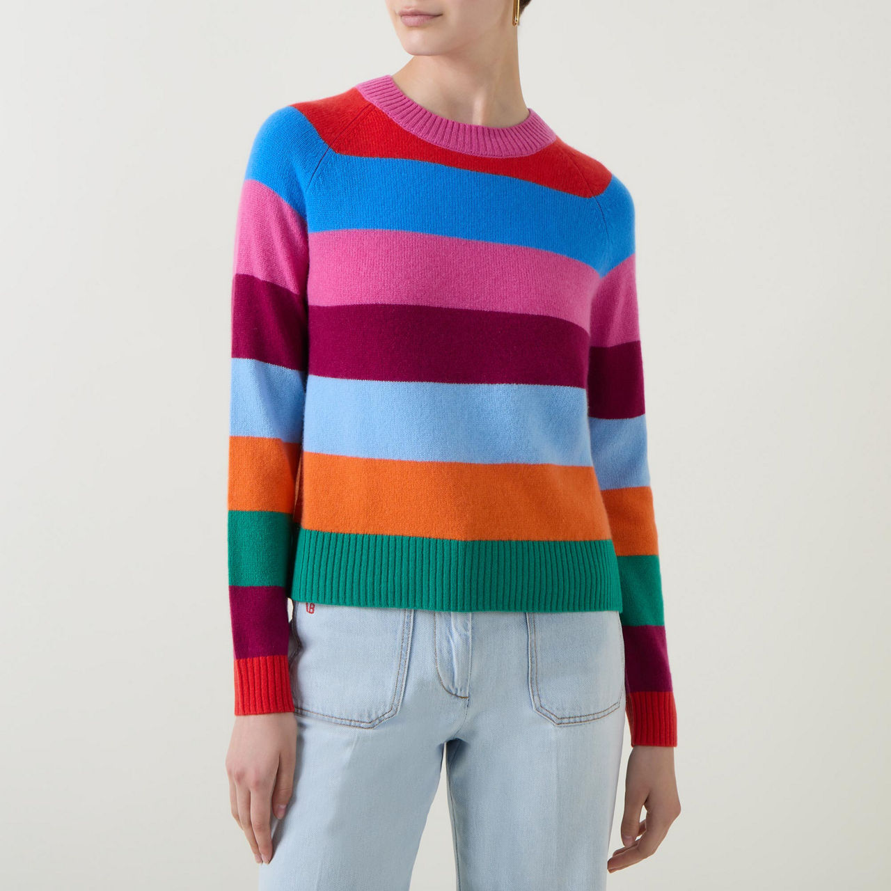 Max mara discount striped cashmere sweater