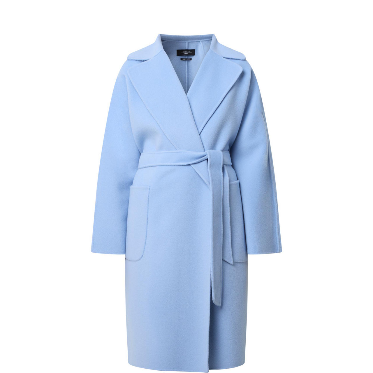 Louis Vuitton Reversible Signature Short Hooded Wrap Coat Duck Blue. Size 36